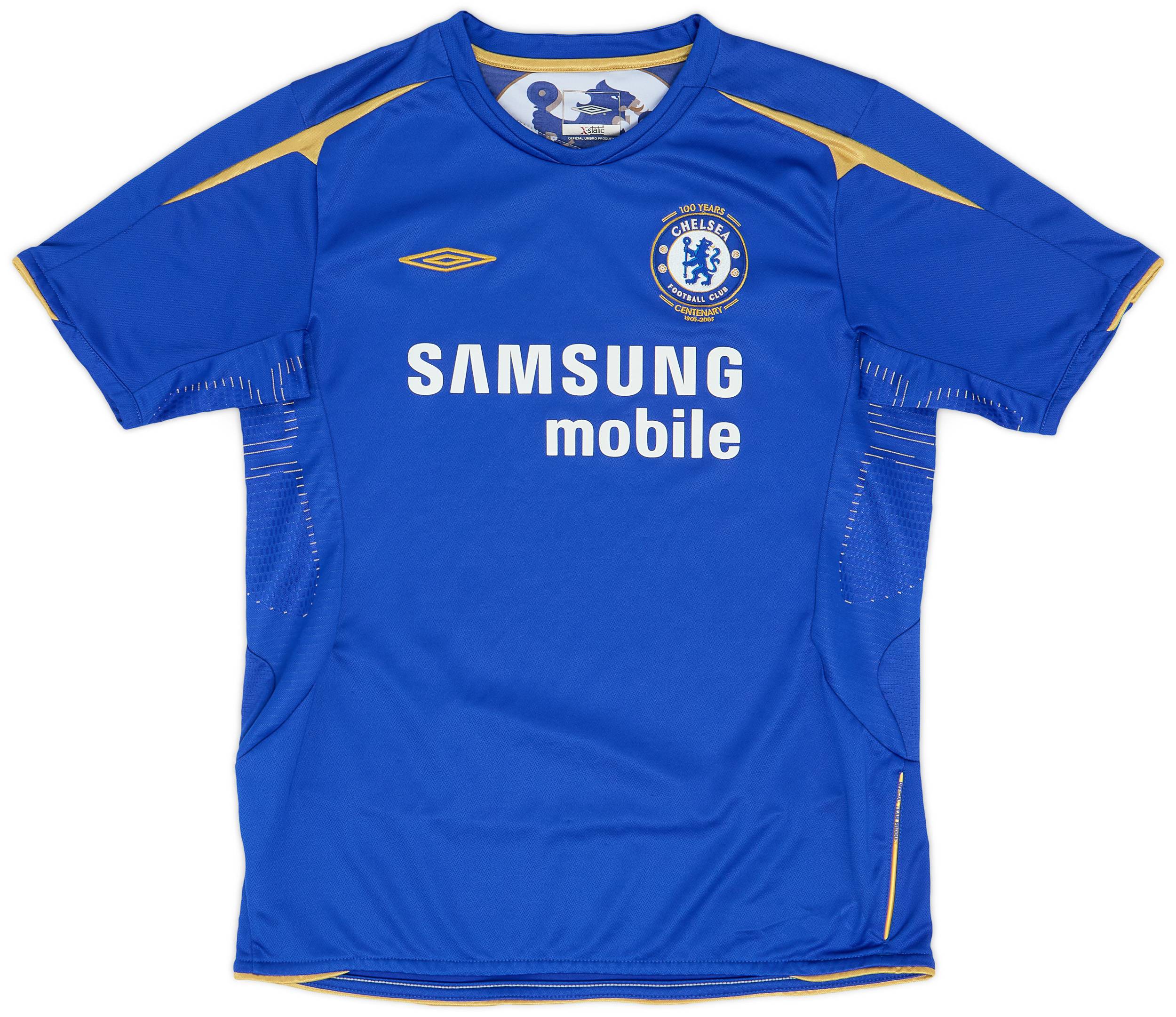 2005-06 Chelsea Centenary Home Shirt - 8/10 - (L.Boys)