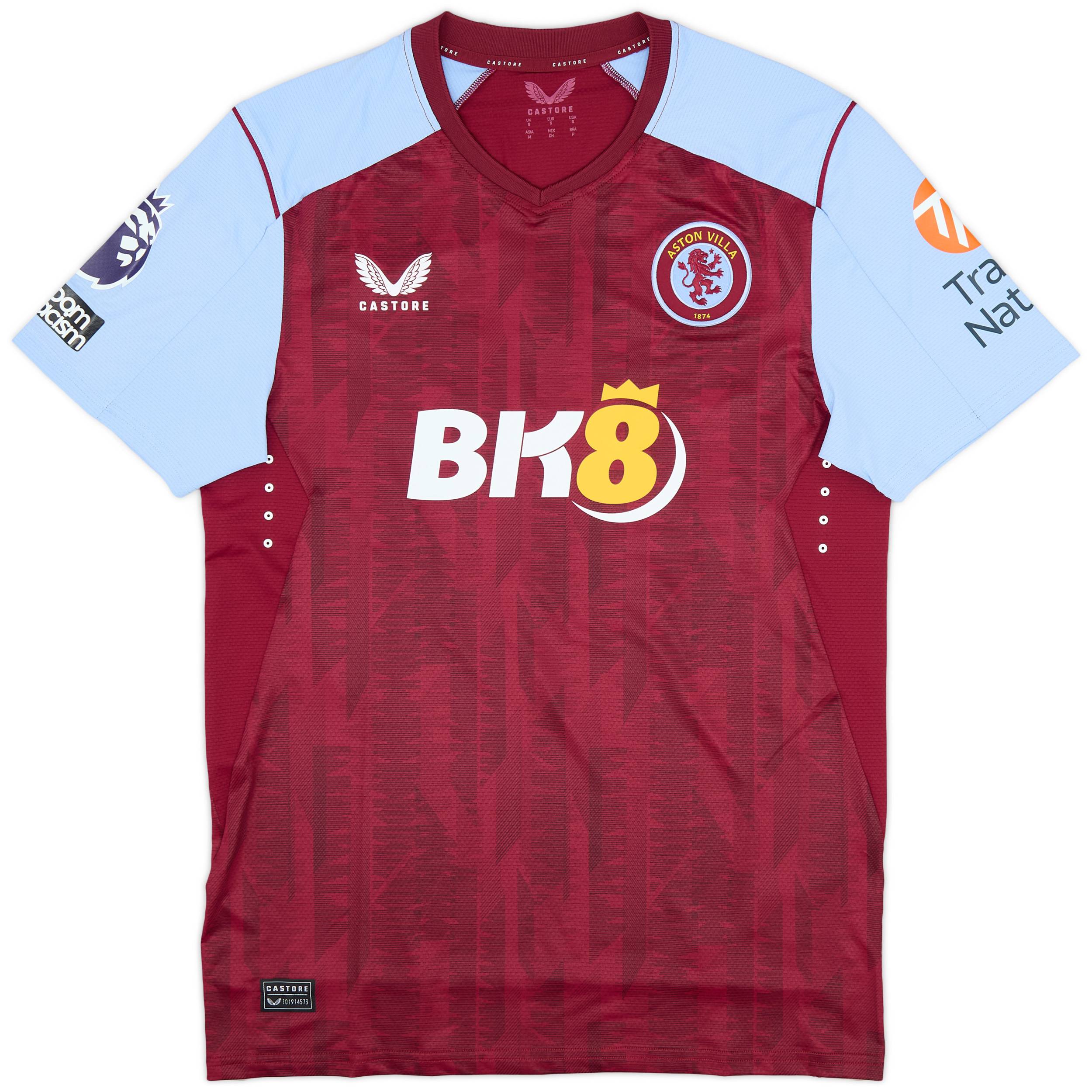 2023-24 Aston Villa Match Issue Home Shirt Watkins #11