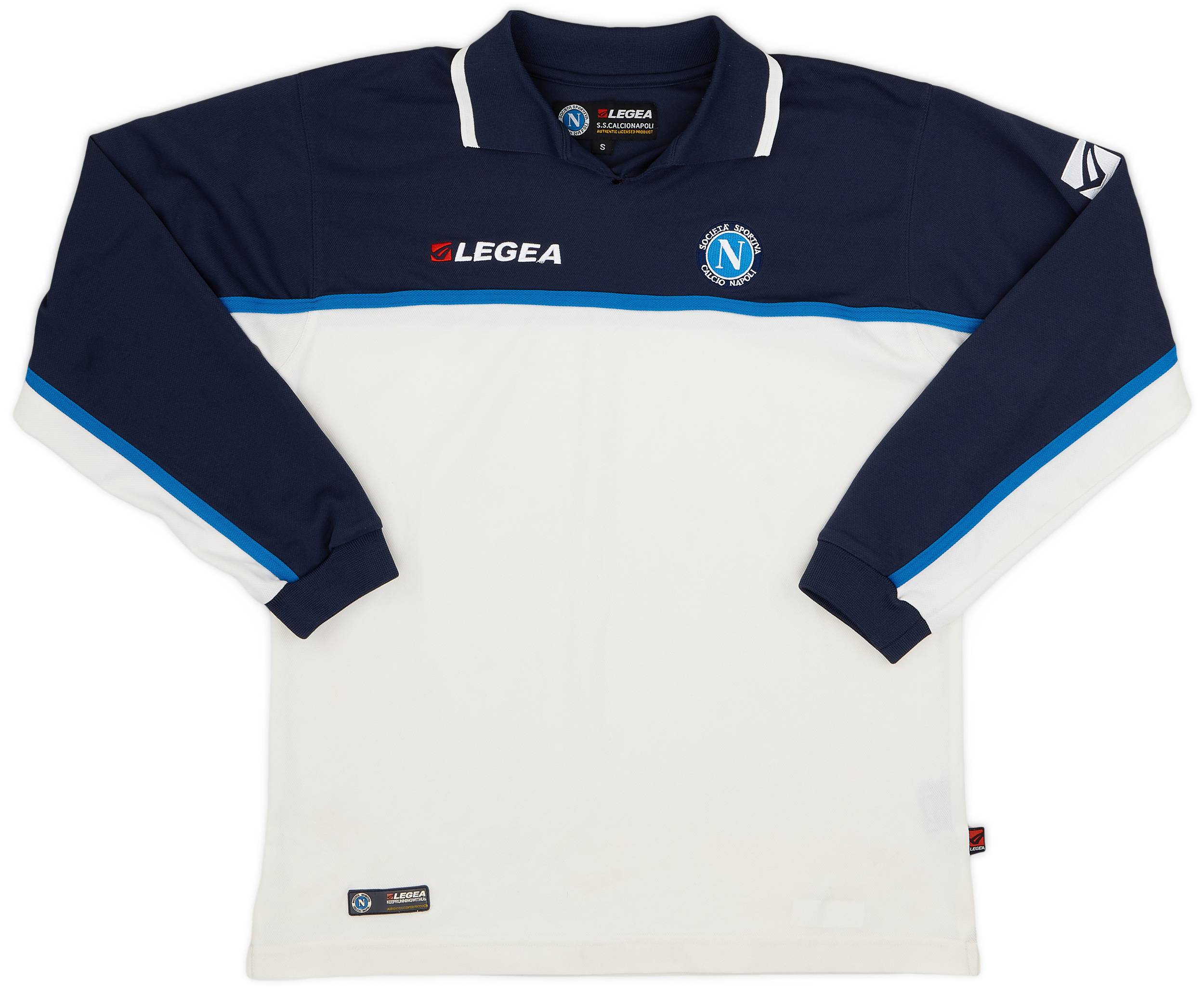 2003-04 Napoli Legea Polo L/S Shirt - 8/10 - (S)