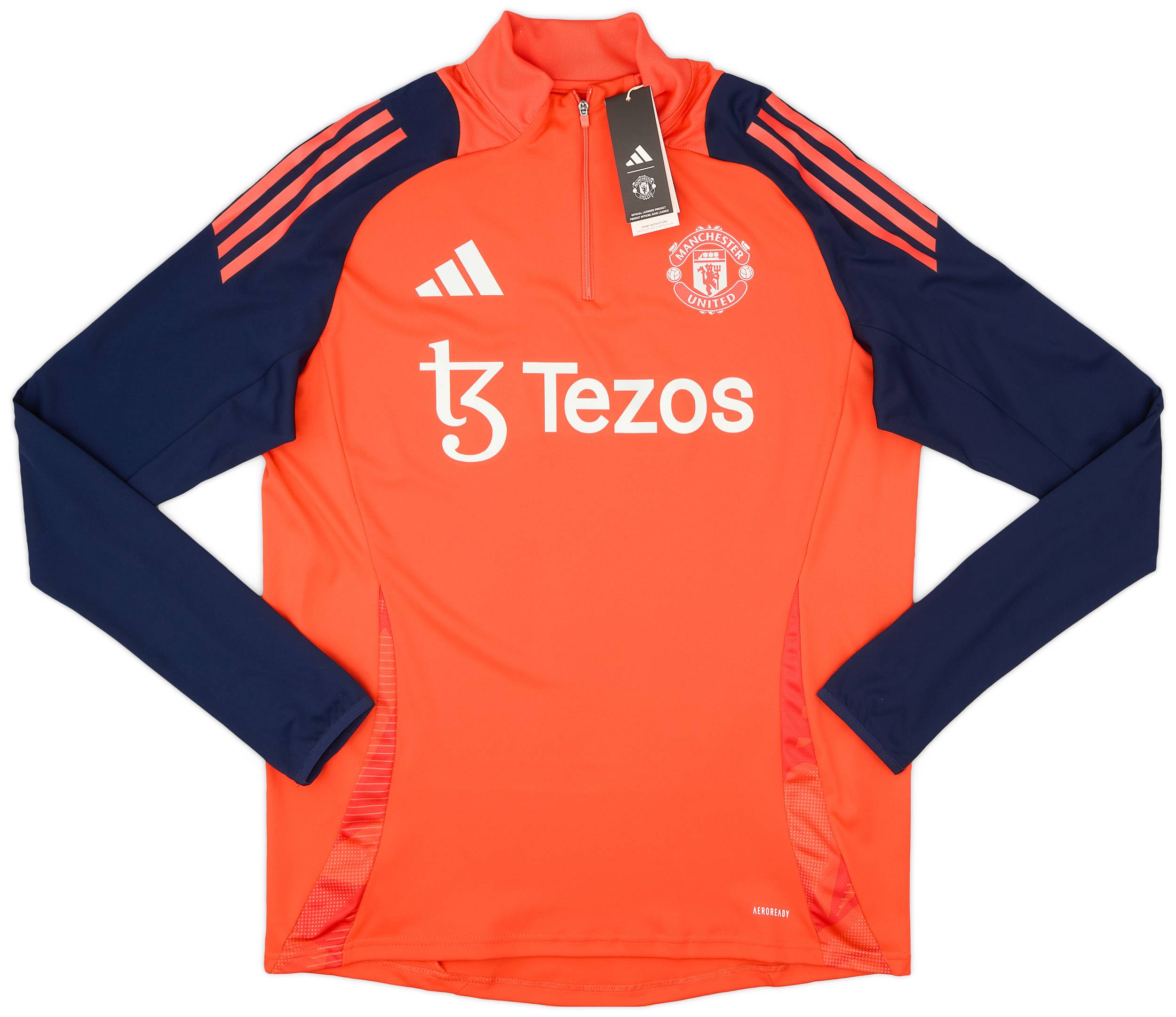 2024-25 Manchester United adidas 1/4 Zip Training Top