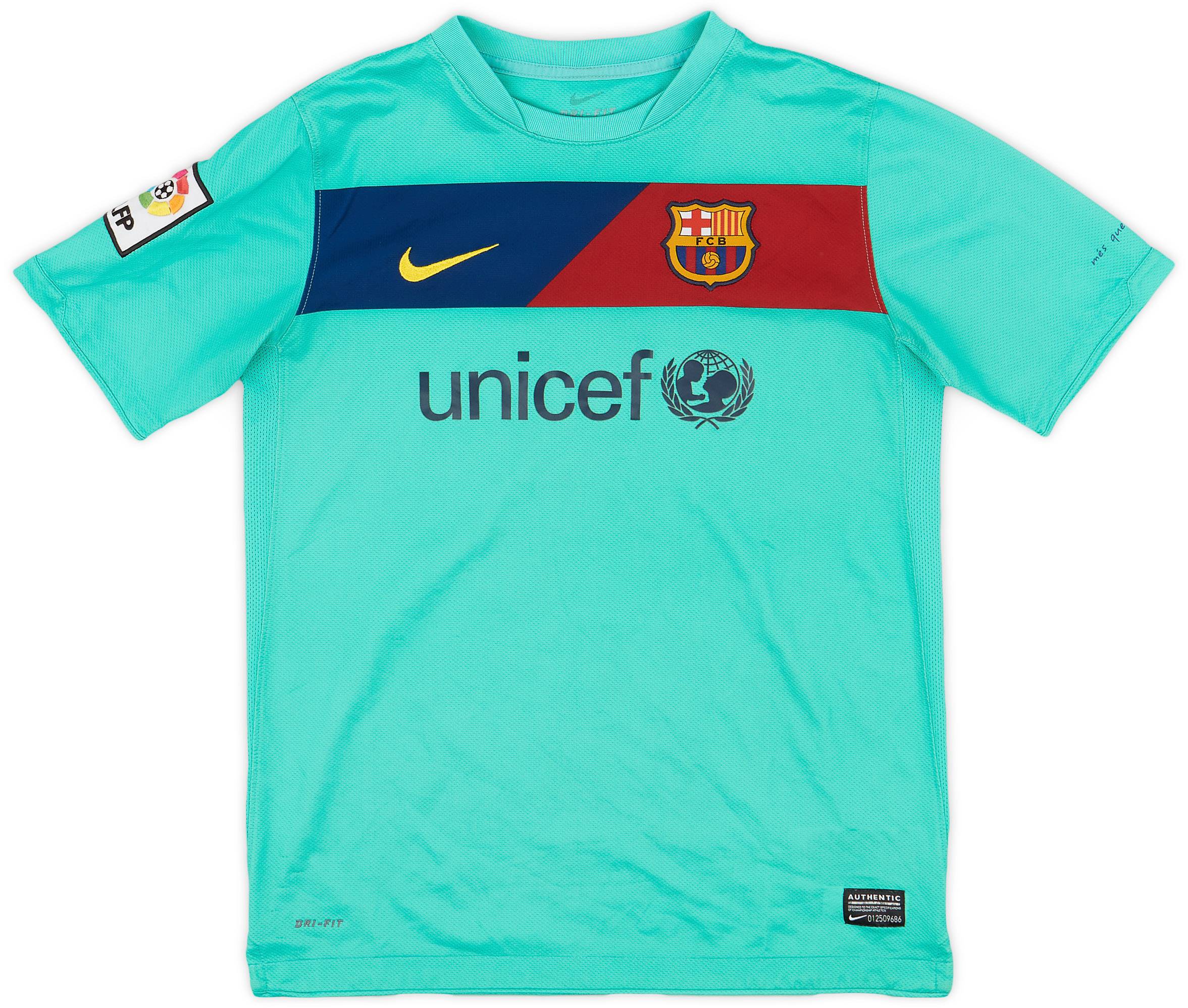 2010-11 Barcelona Away Shirt - 7/10 - (L.Boys)