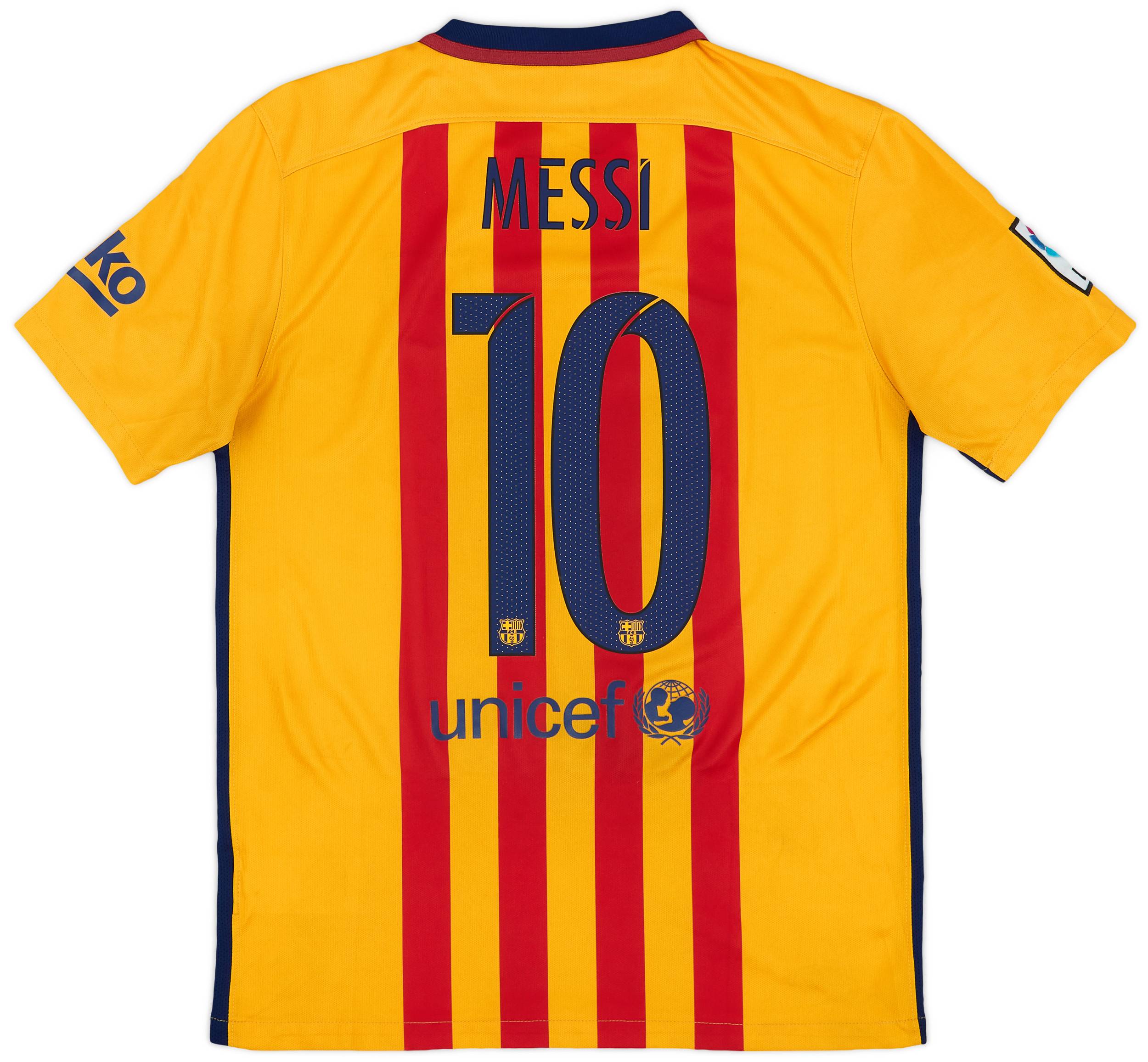 2015-16 Barcelona Away Shirt Messi #10 - 6/10 - (M)