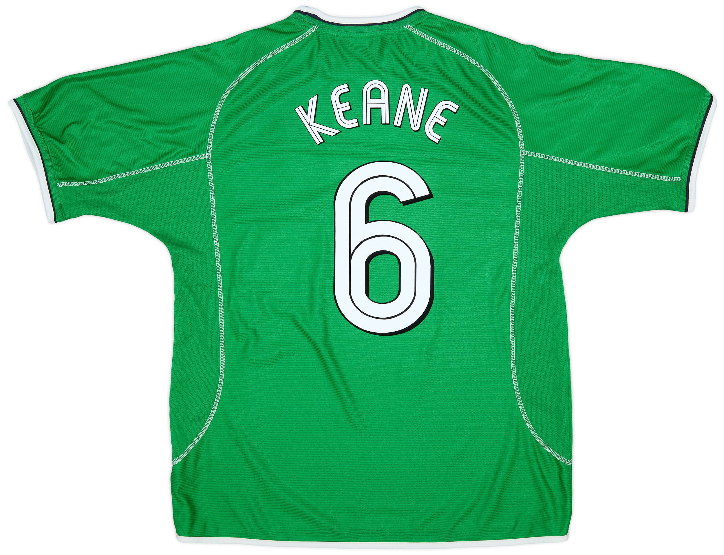 2001-03 Ireland Home Shirt Keane #6 - 7/10 - (XXL)