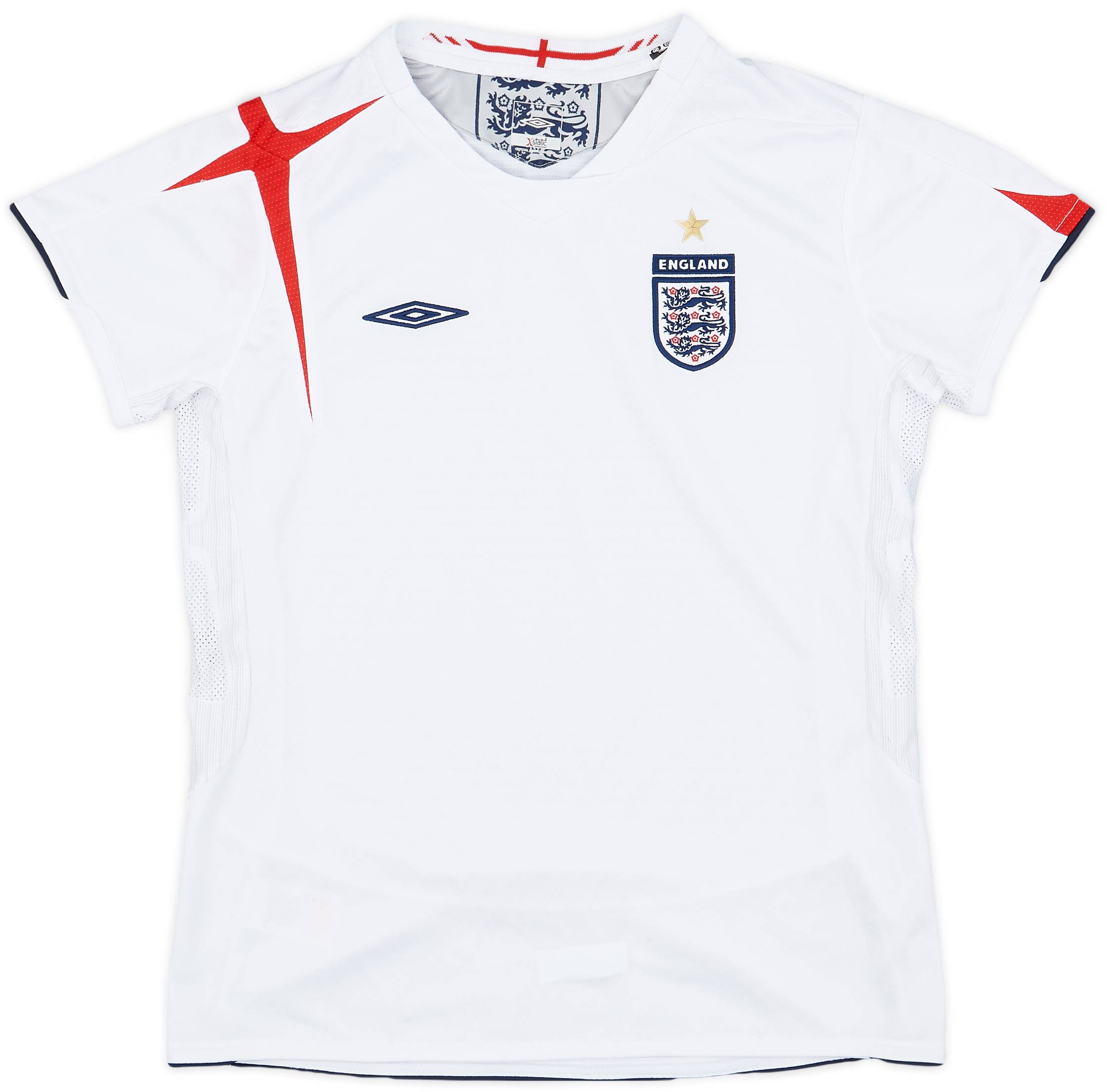 2005-07 England Home Shirt - 9/10 - (Women's M)
