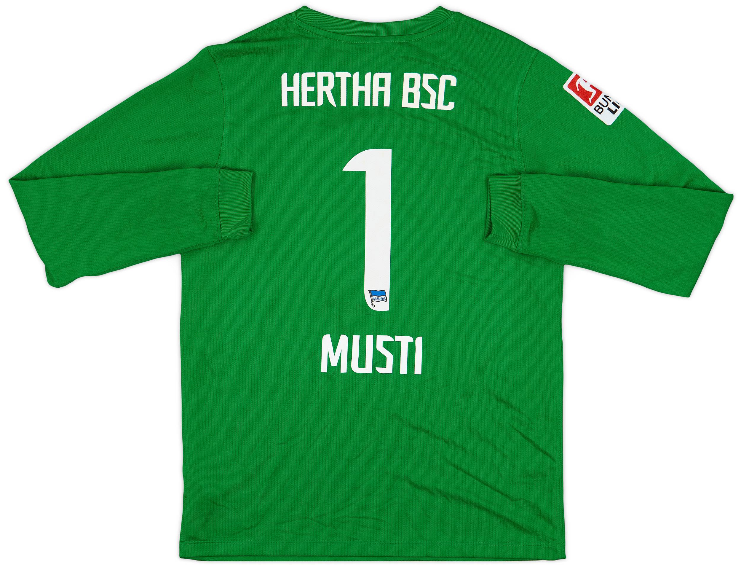 2012-13 Hertha Berlin GK Shirt Musti #1 - 8/10 - (XL.Boys)