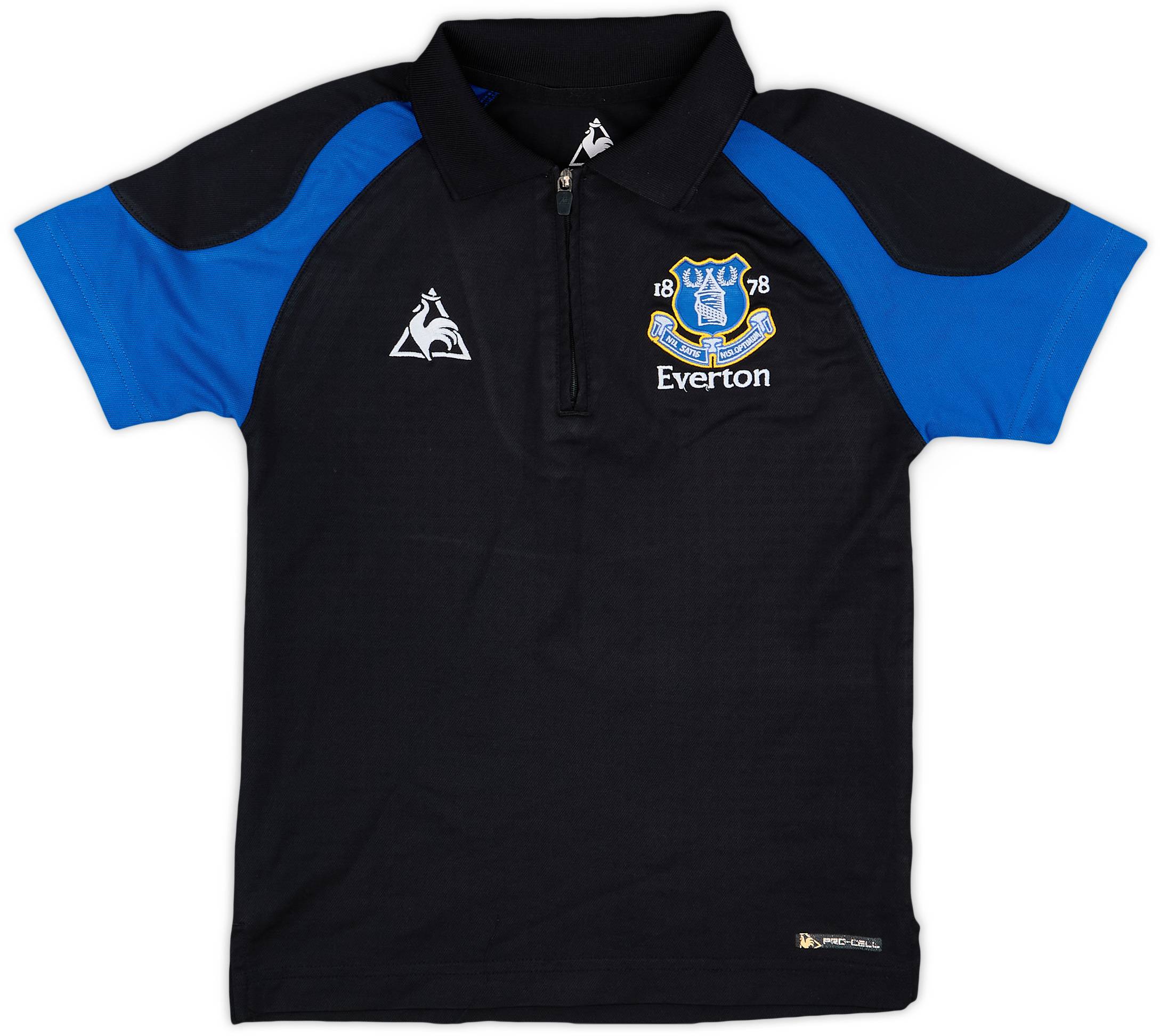 2010-11 Everton Le Coq Sportif 1/4 Zip Polo Shirt - 6/10 - (S.Boys)