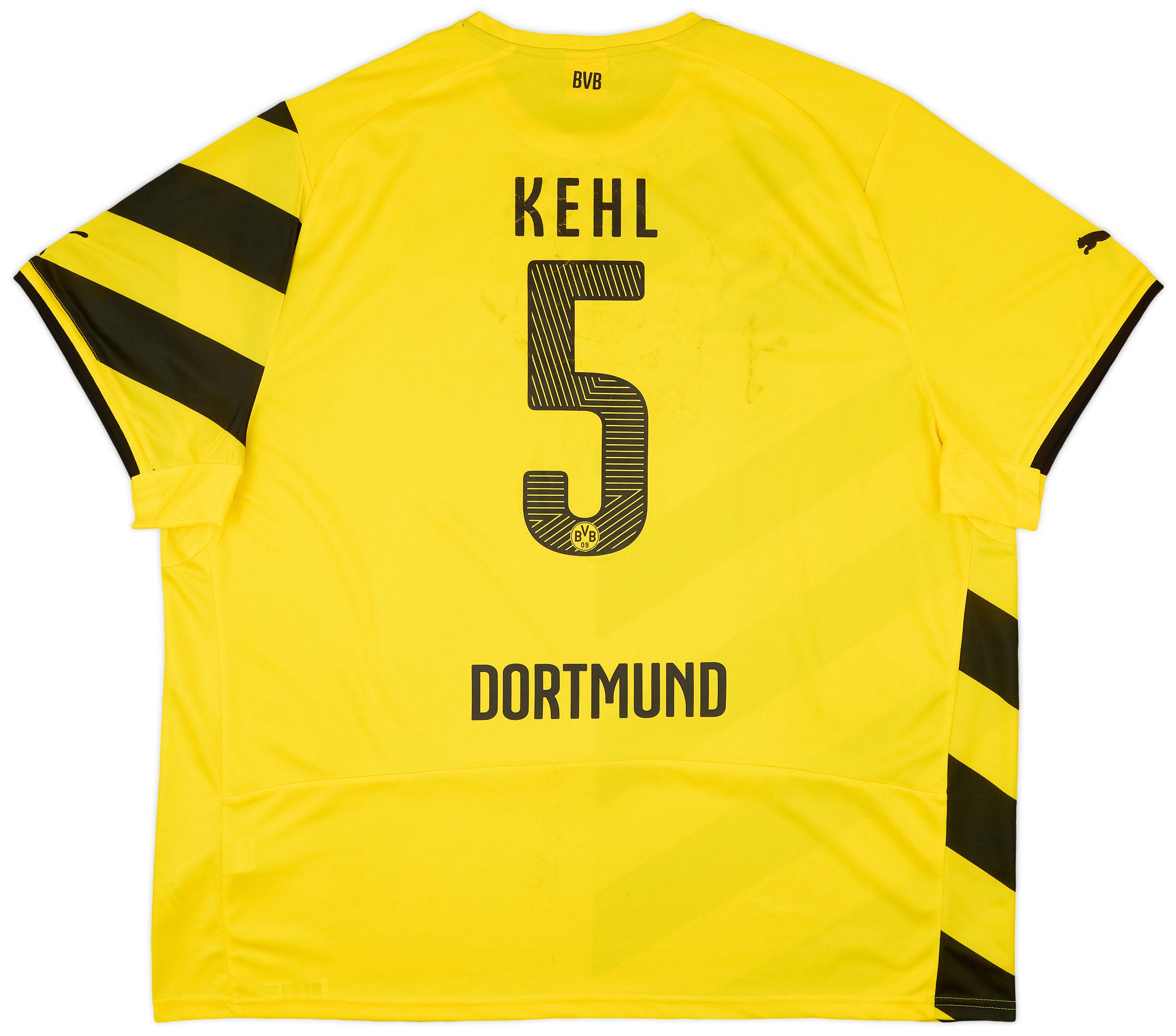 2014-15 Borussia Dortmund Home Shirt Kehl #5 - 5/10 - (5XL)