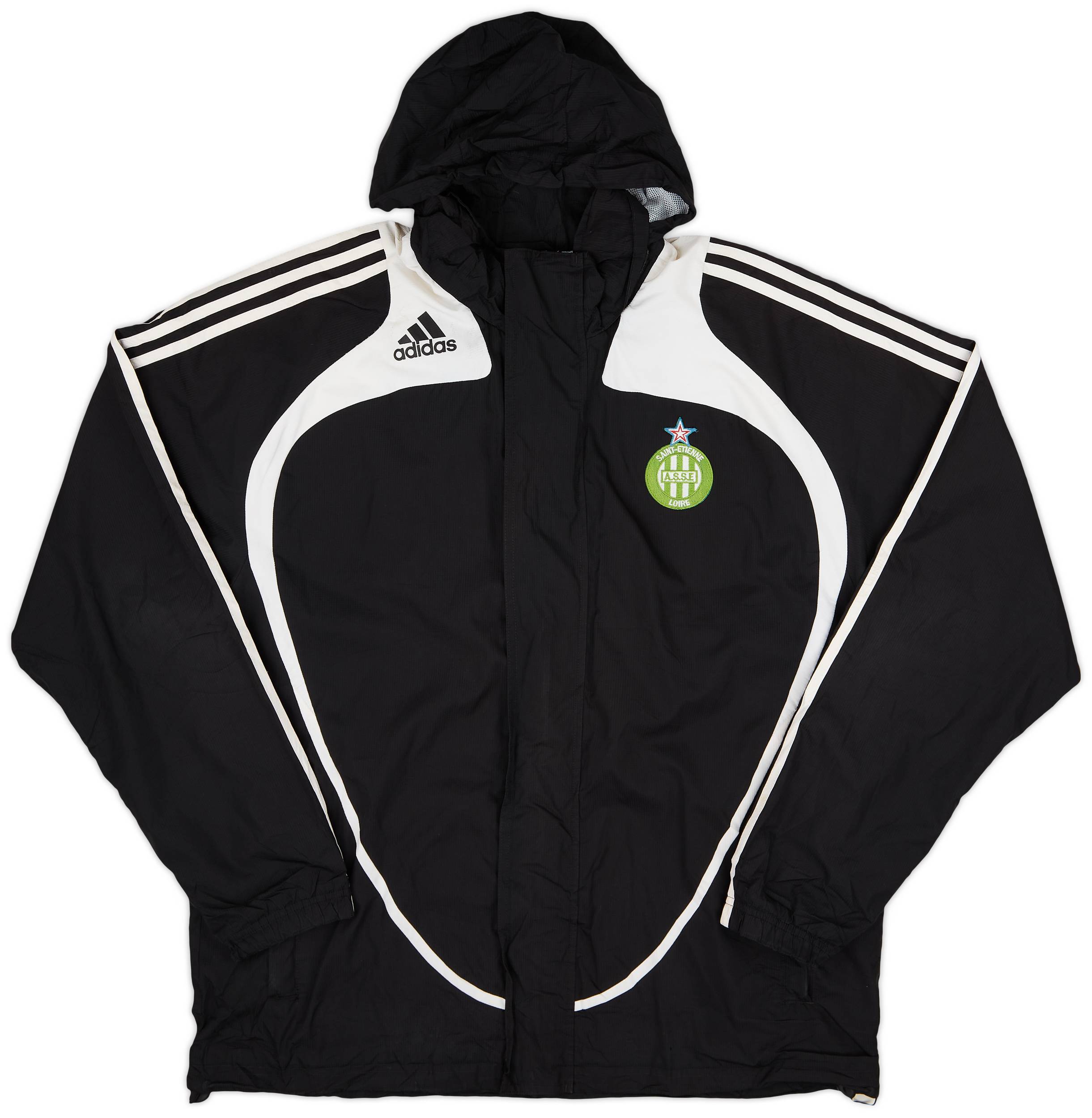 2007-08 Saint Etienne adidas Hooded Rain Jacket - 6/10 - (M/L)