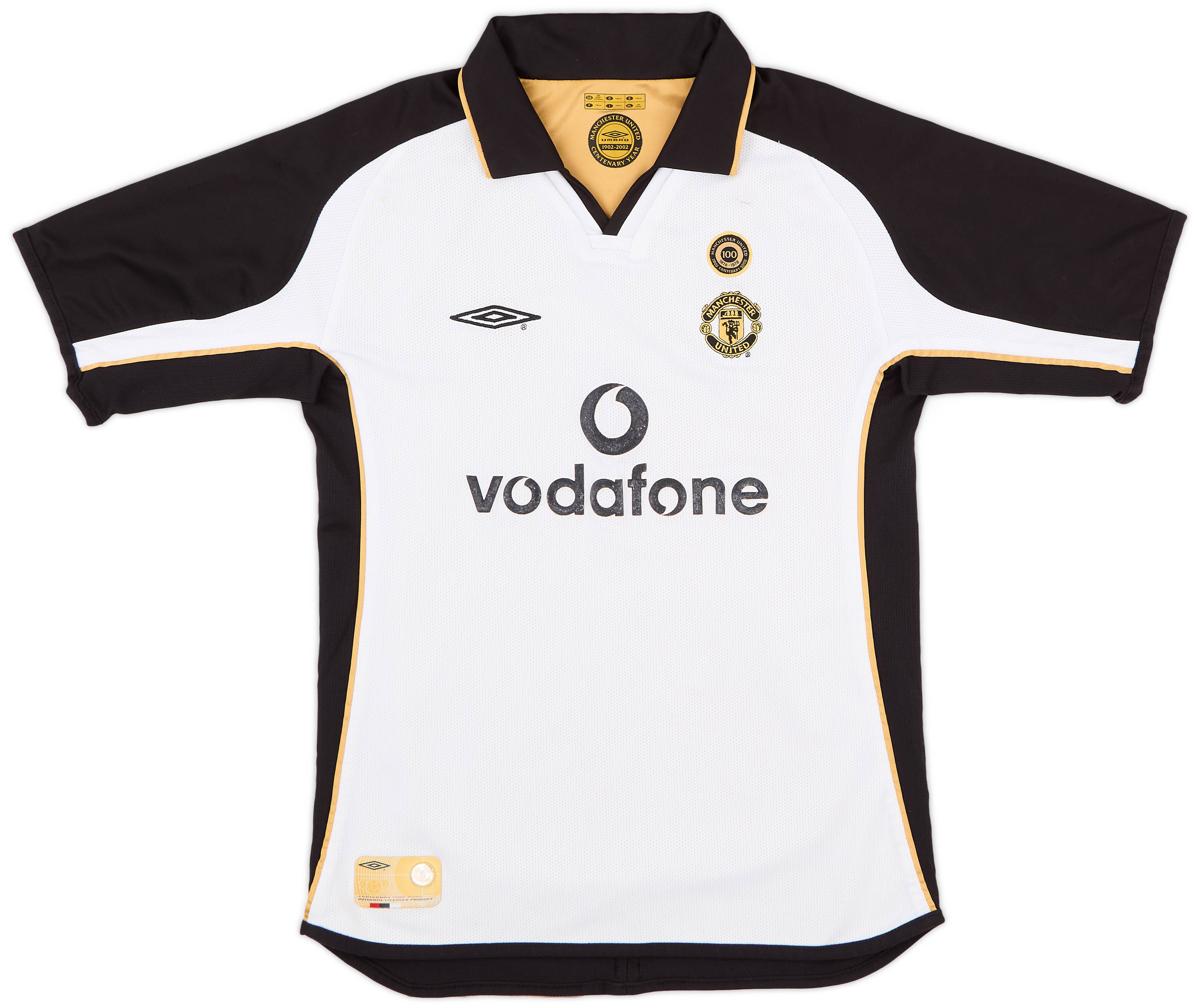 2001-02 Manchester United Centenary Away/Third Shirt - 8/10 - (M.Boys)
