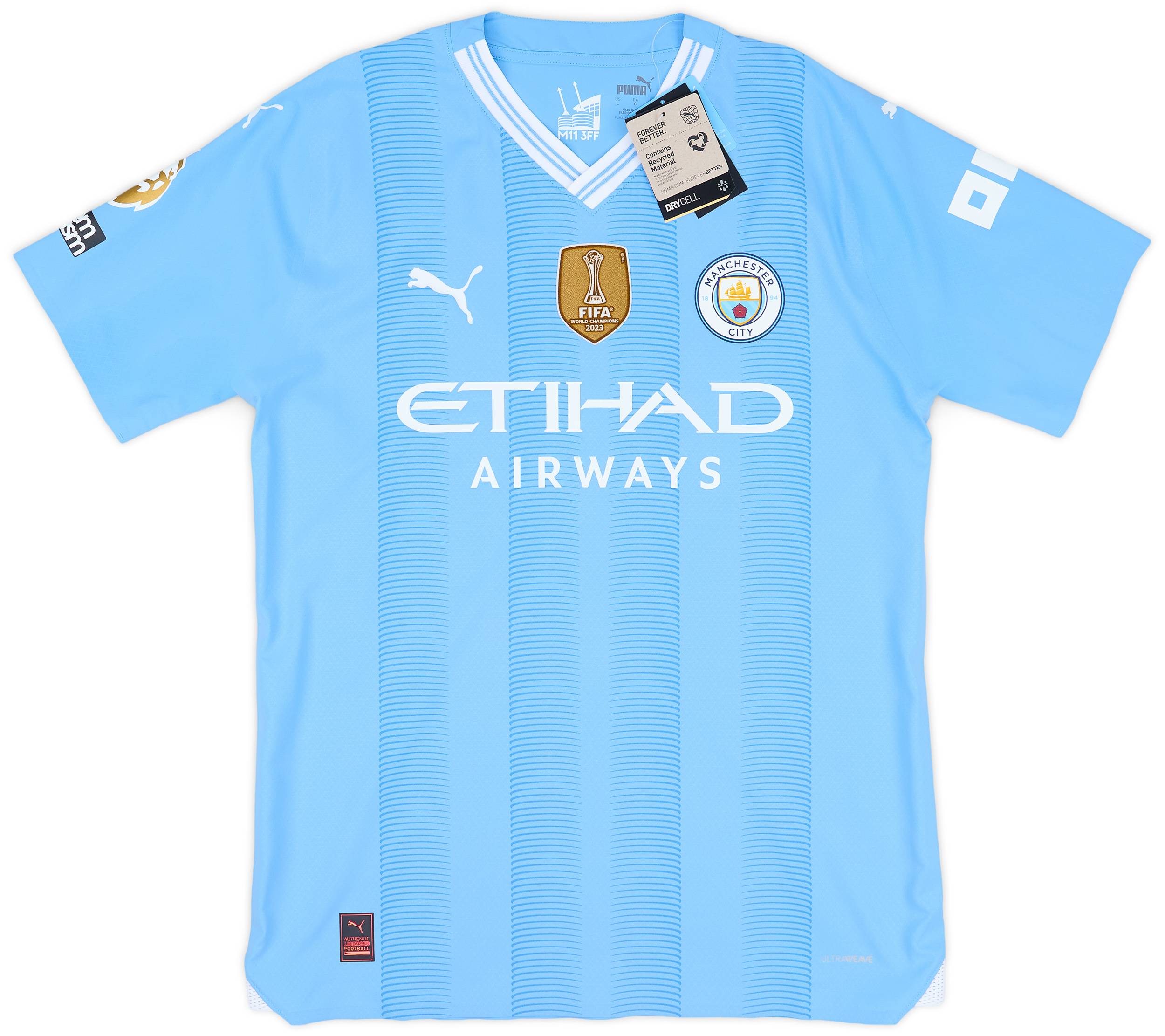 2023-24 Manchester City Player Issue Home Shirt