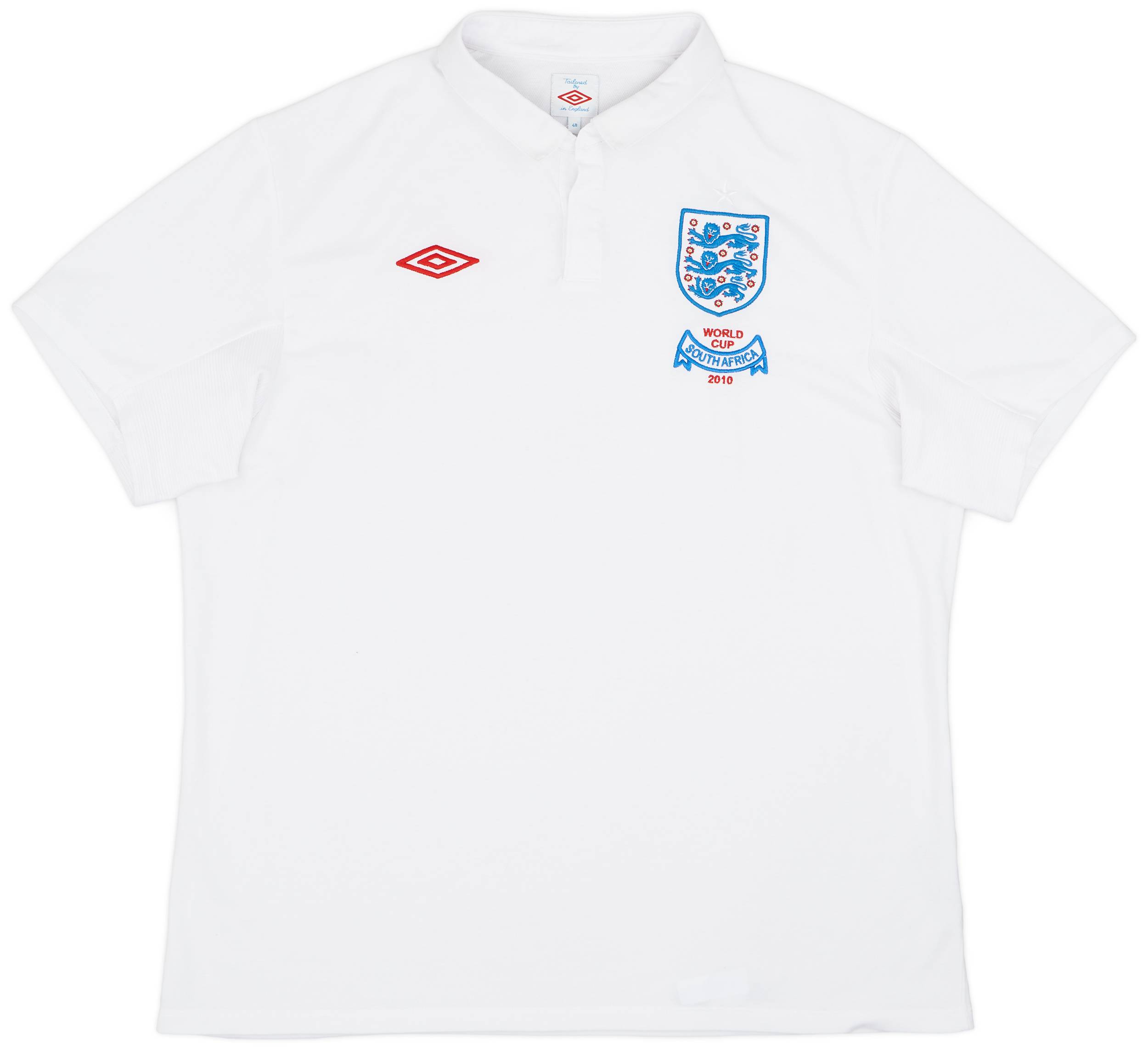 2009-10 England 'South Africa' Home Shirt - 9/10 - (XXL)