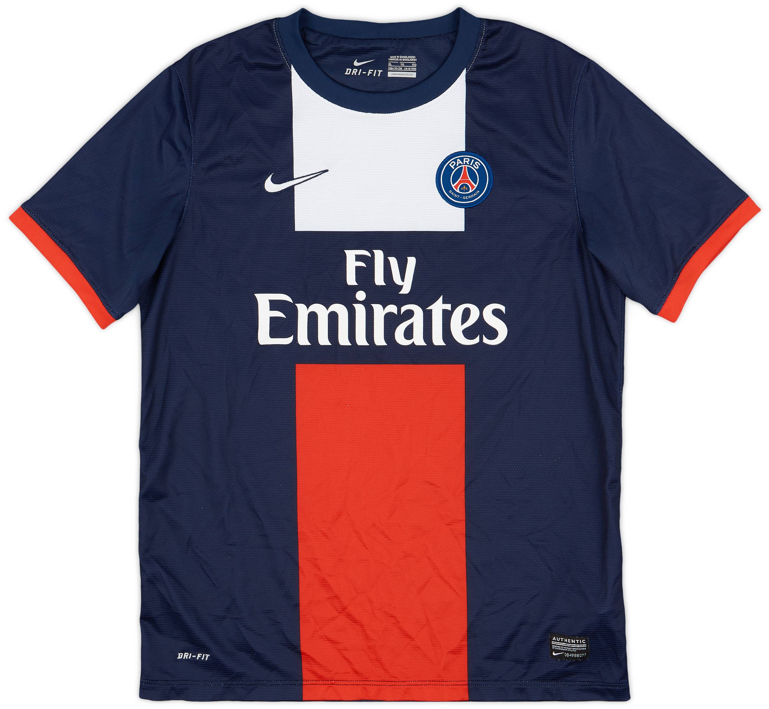 2013-14 Paris Saint-Germain Home Shirt - 8/10 - (XL.Boys)