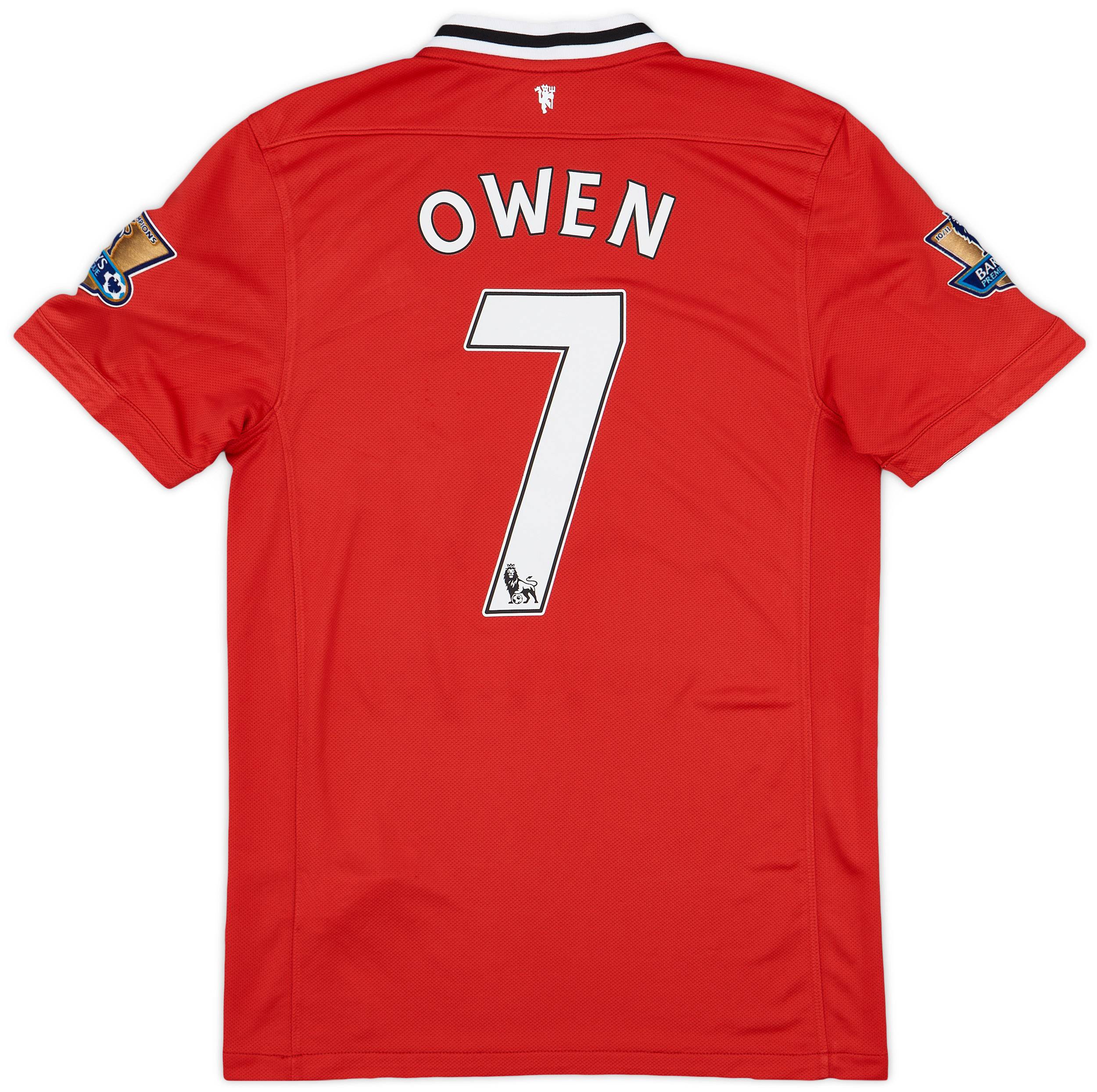 2011-12 Manchester United Home Shirt Owen #7 - 8/10 - (S)