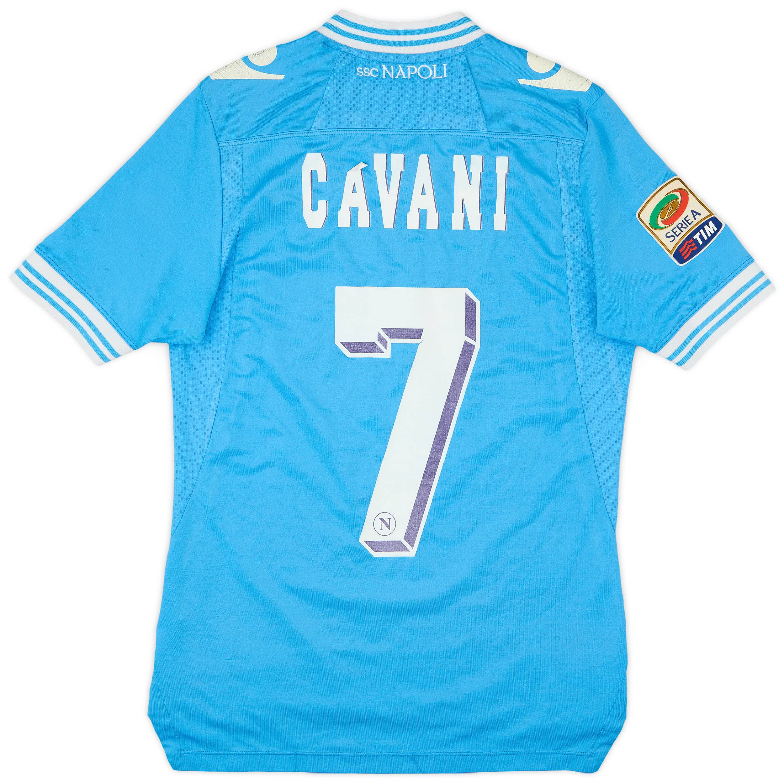 2012-13 Napoli Home Shirt Cavani #7 - 4/10 - (S)