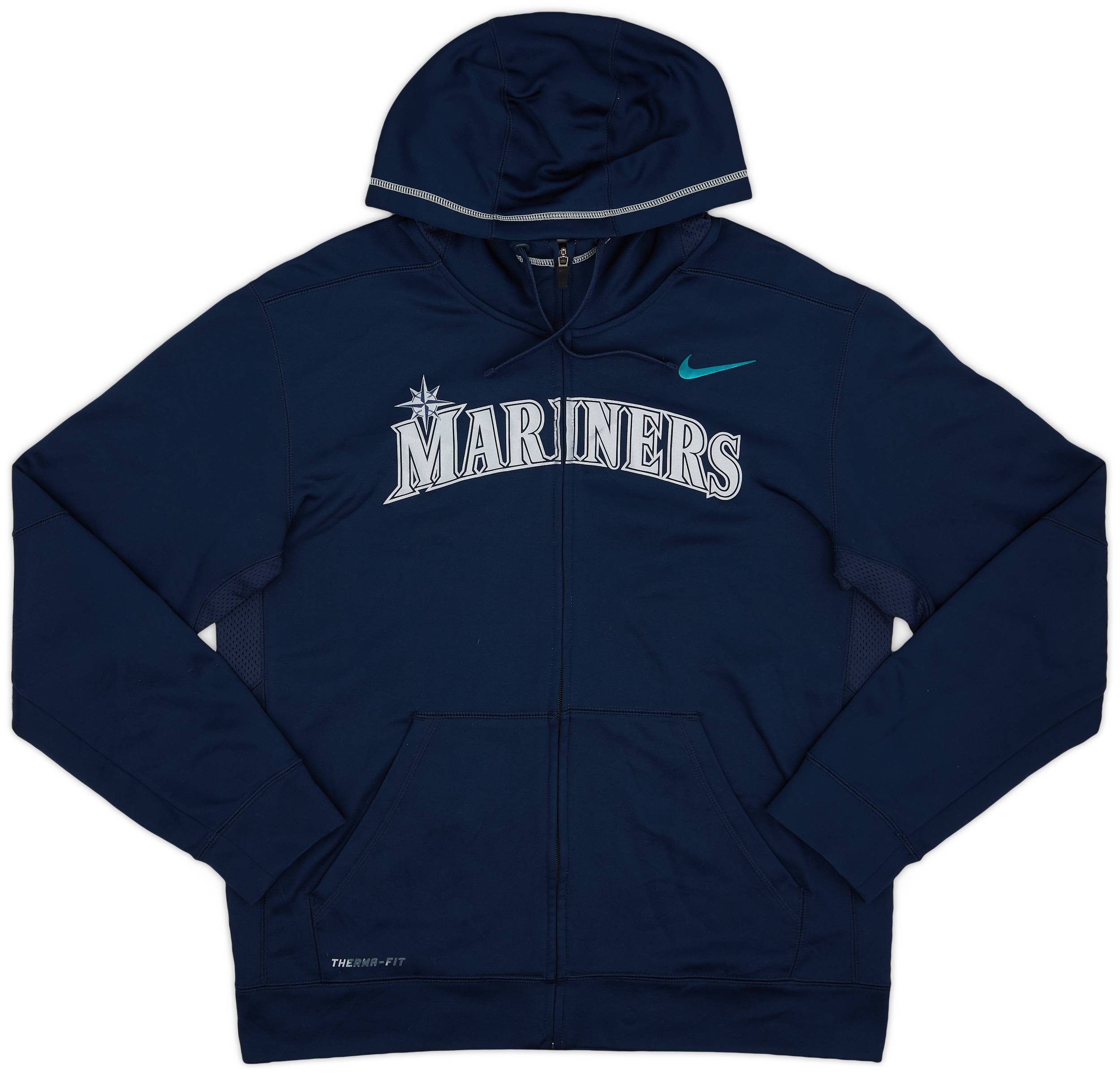 2012 Seattle Mariners Nike Full-Zip Hooded Sweat Top - 8/10 - (M)