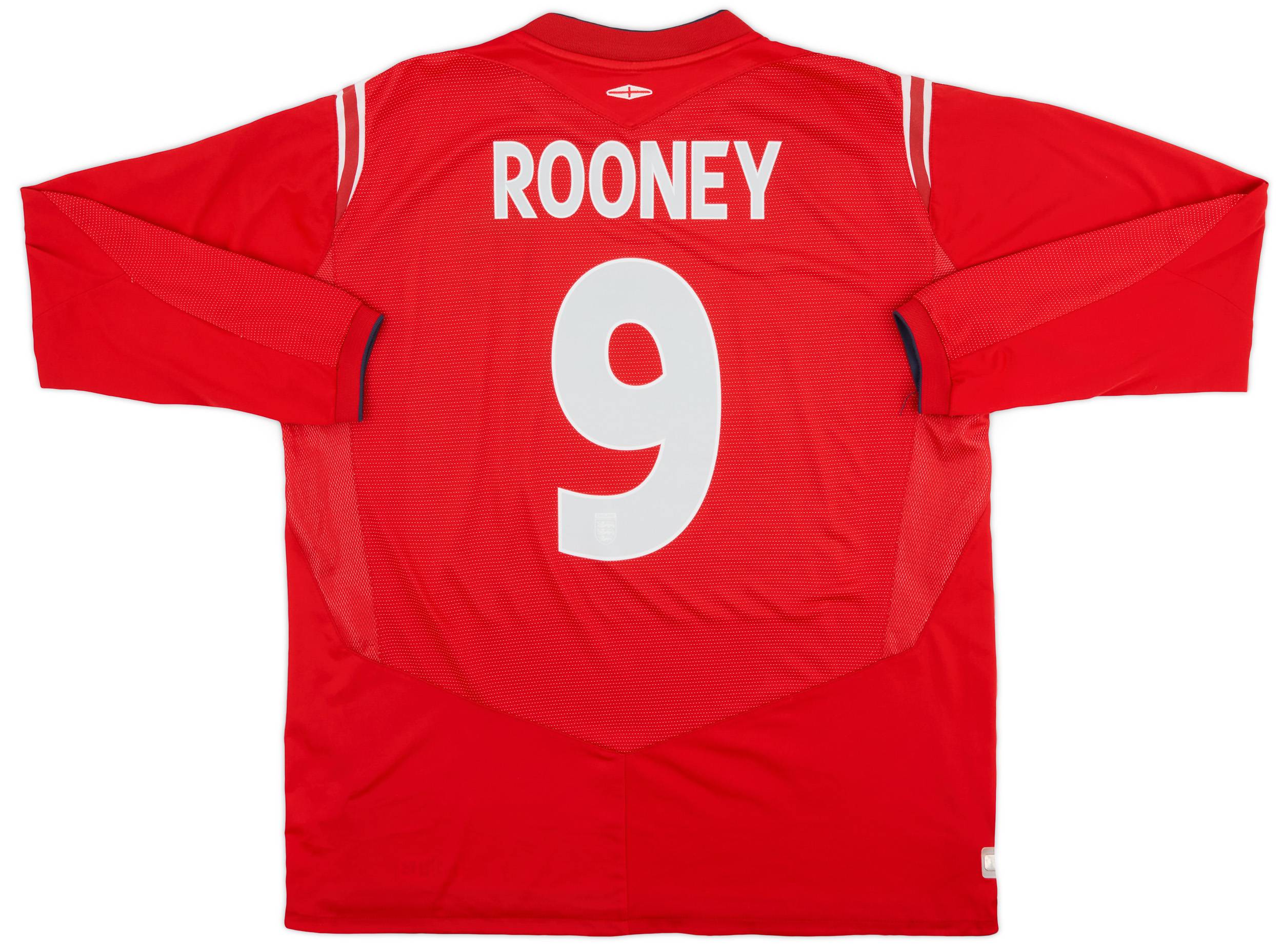 2004-06 England Away L/S Shirt Rooney #9 - 8/10 - (XXL)