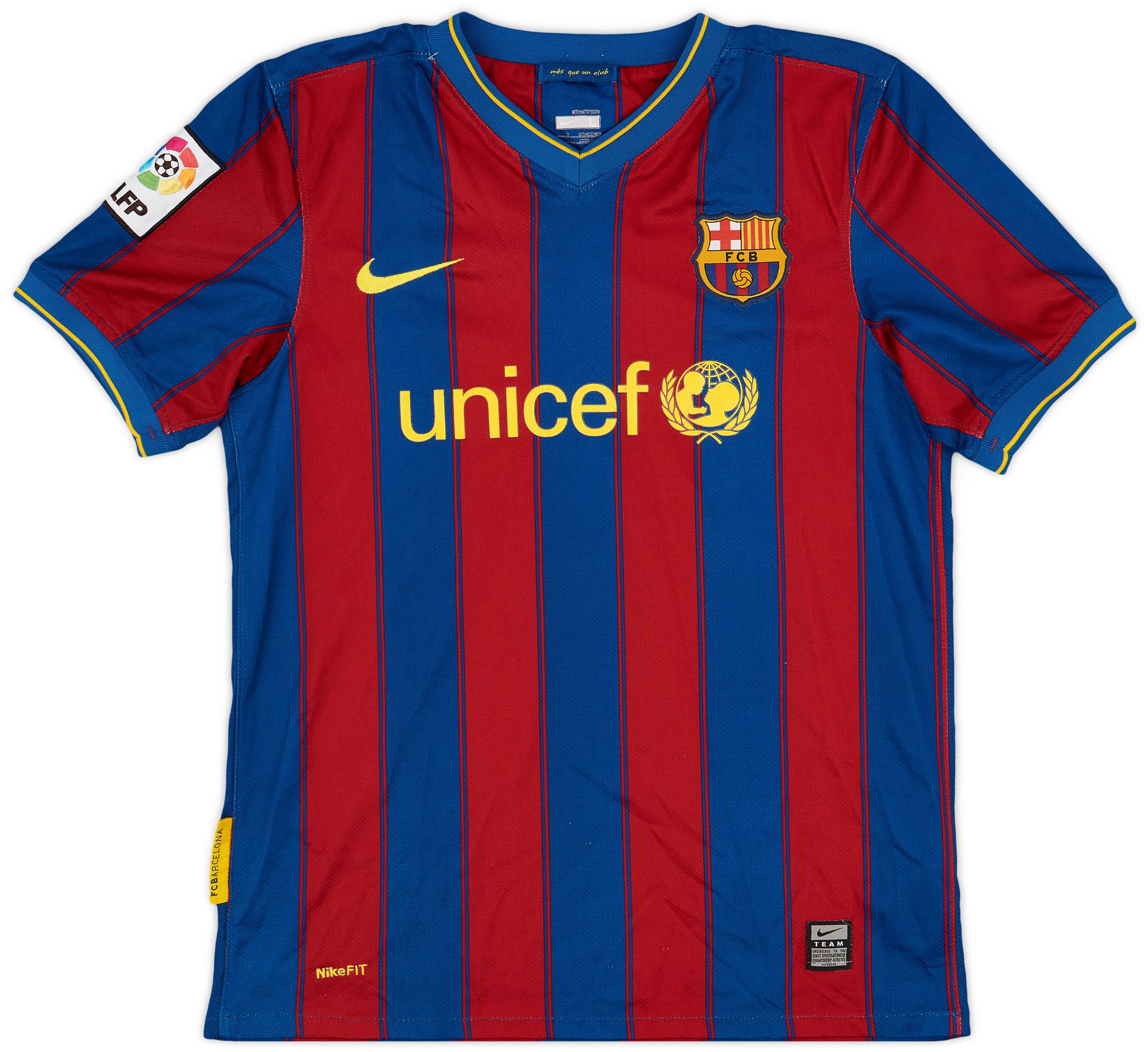 2009-10 Barcelona Home Shirt - 7/10 - (L.Boys)