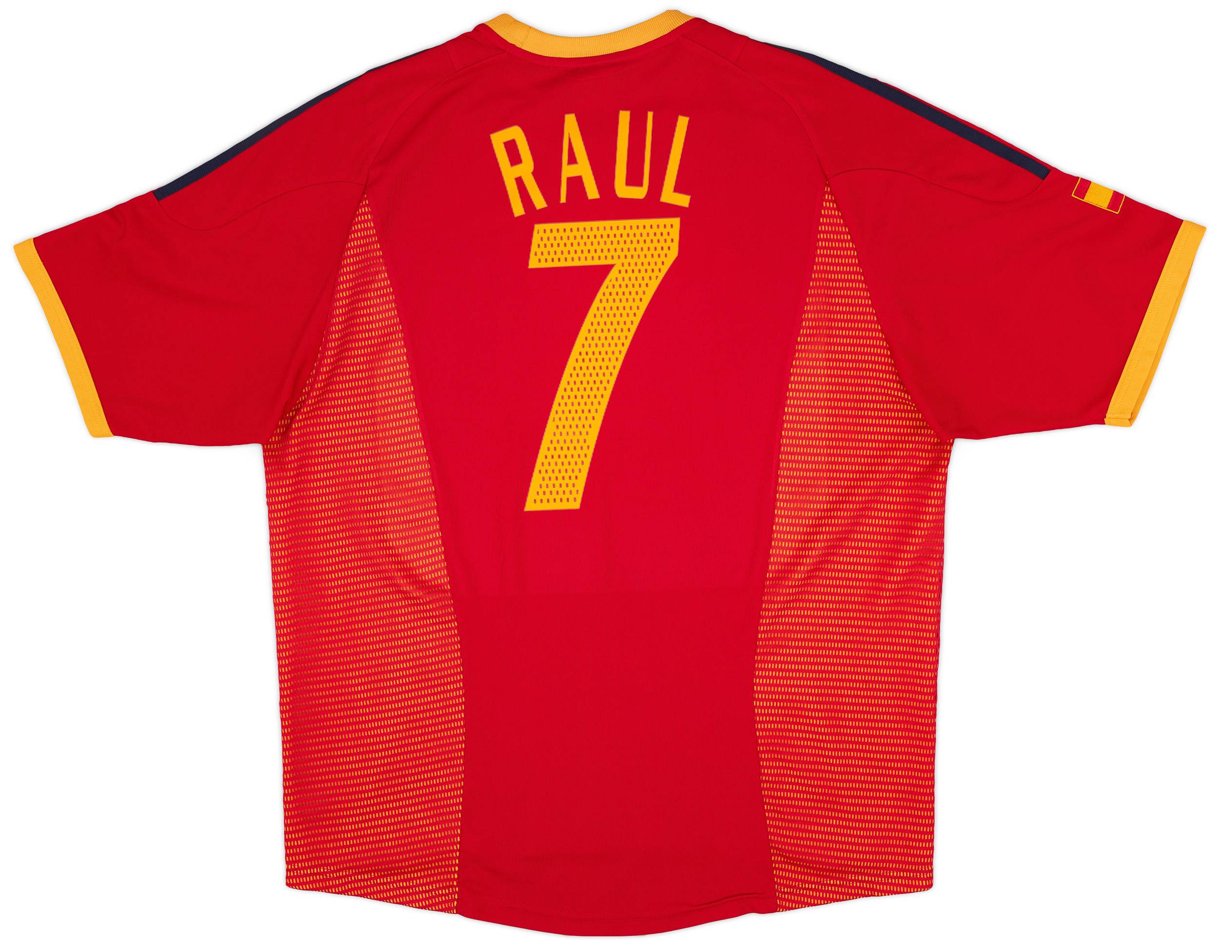 2002-04 Spain Home Shirt Raul #7 - 9/10 - (XL)