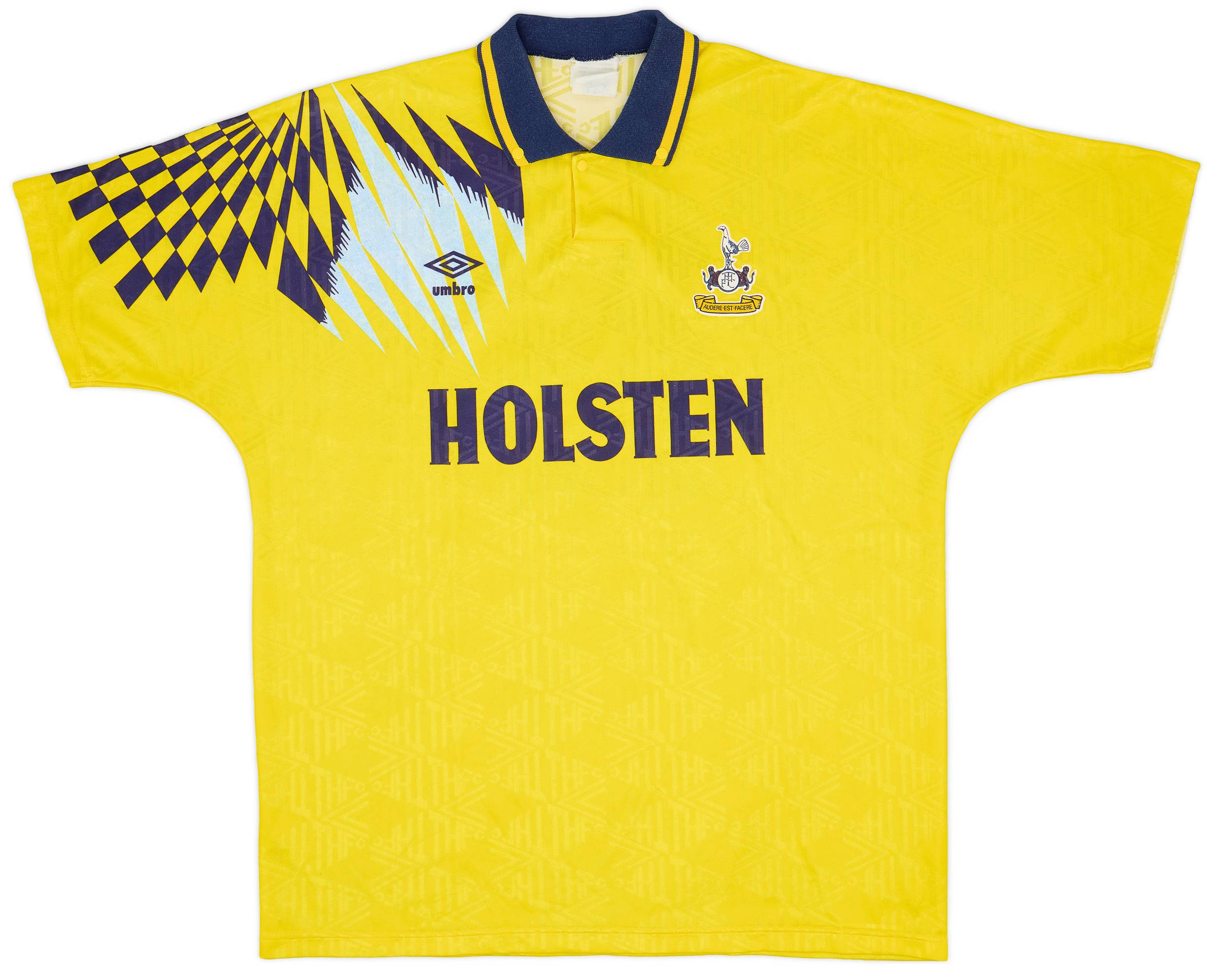 1991-95 Tottenham Away Shirt #15 - 9/10 - (XL)