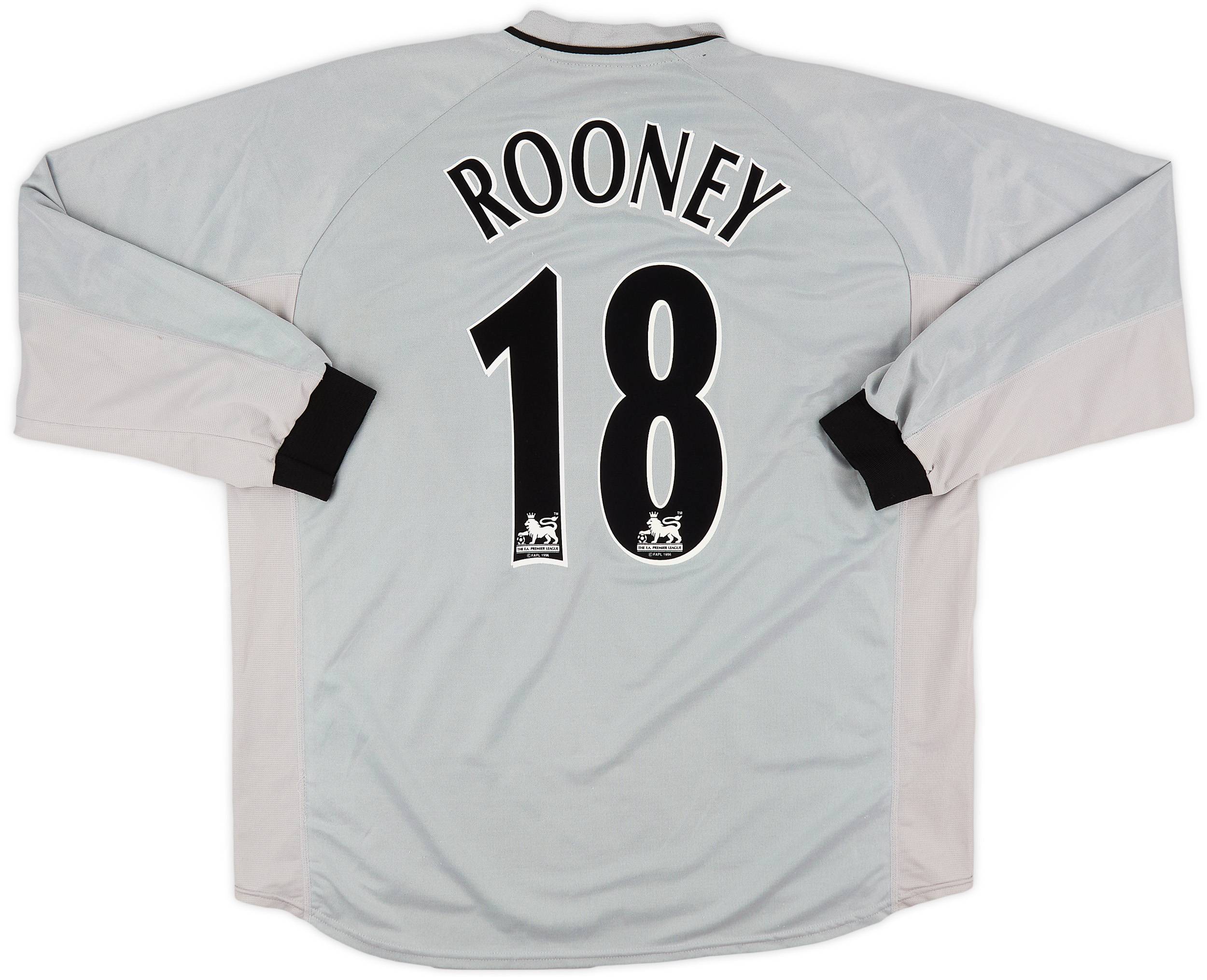2001-02 Everton Away L/S Shirt Rooney #18 - 9/10 - (XL)