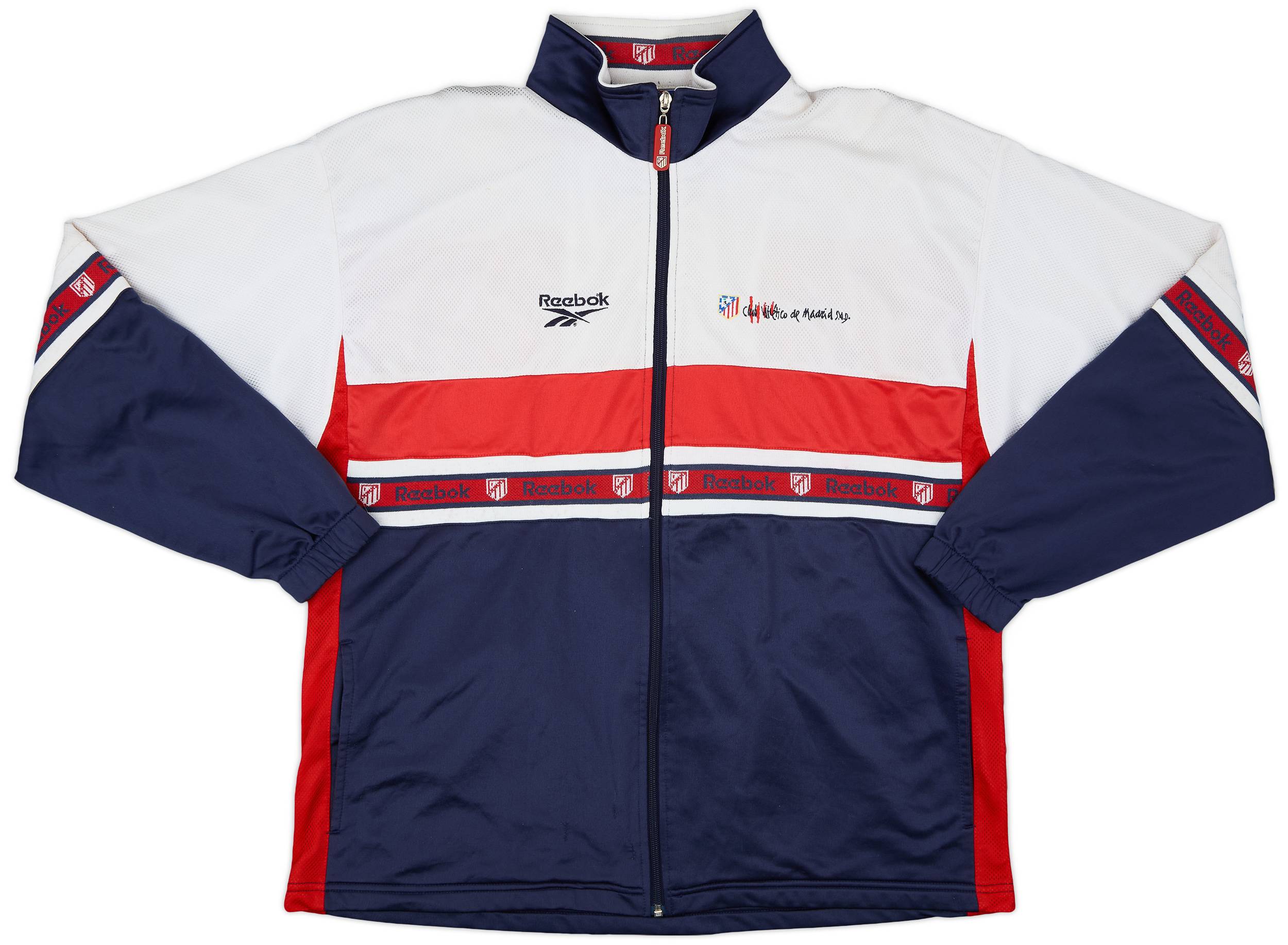 1999-00 Atletico Madrid Reebok Track Jacket - 8/10 - (XXL)