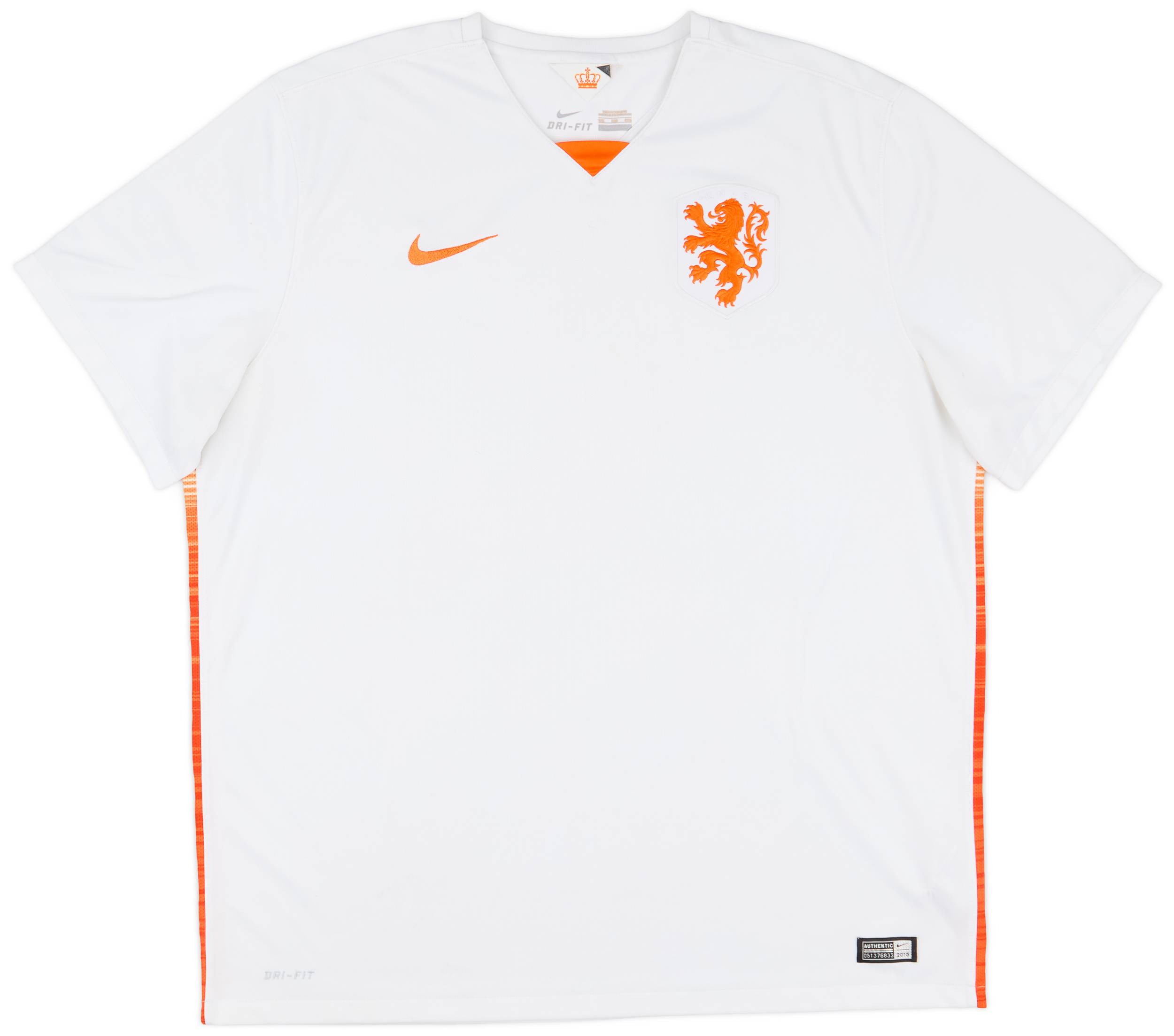 2015 Netherlands Away Shirt - 6/10 - (XXL)