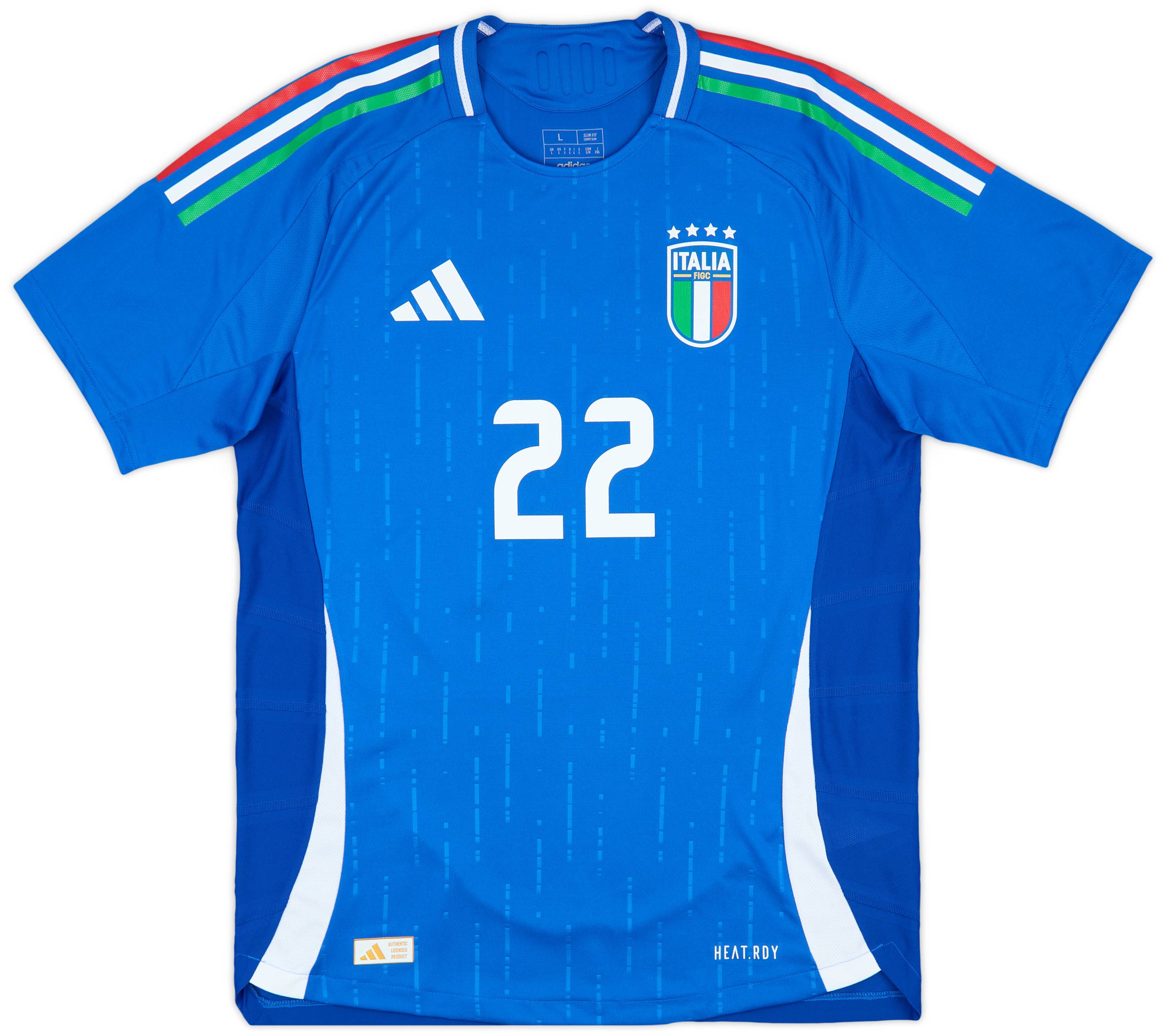 2024-25 Italy Authentic Home Shirt El Shaarawy #22