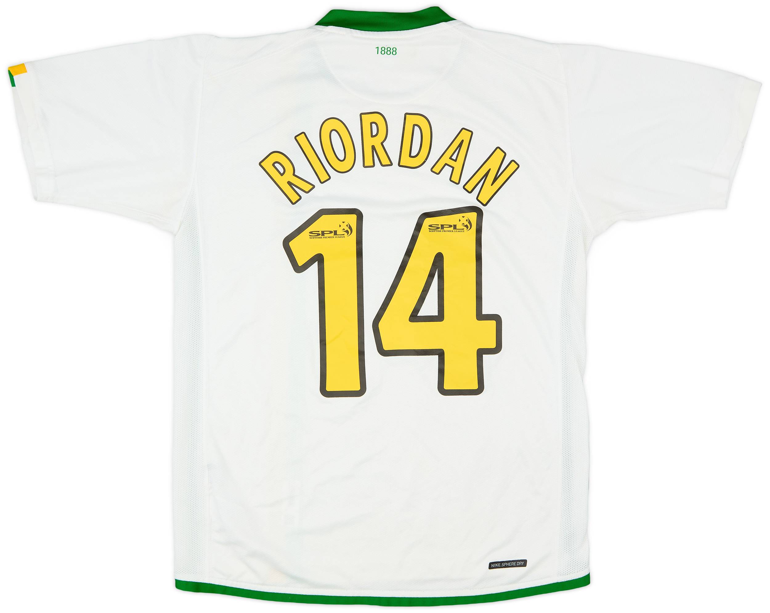 2007-08 Celtic Third Shirt Riordan #14 - 6/10 - (S)