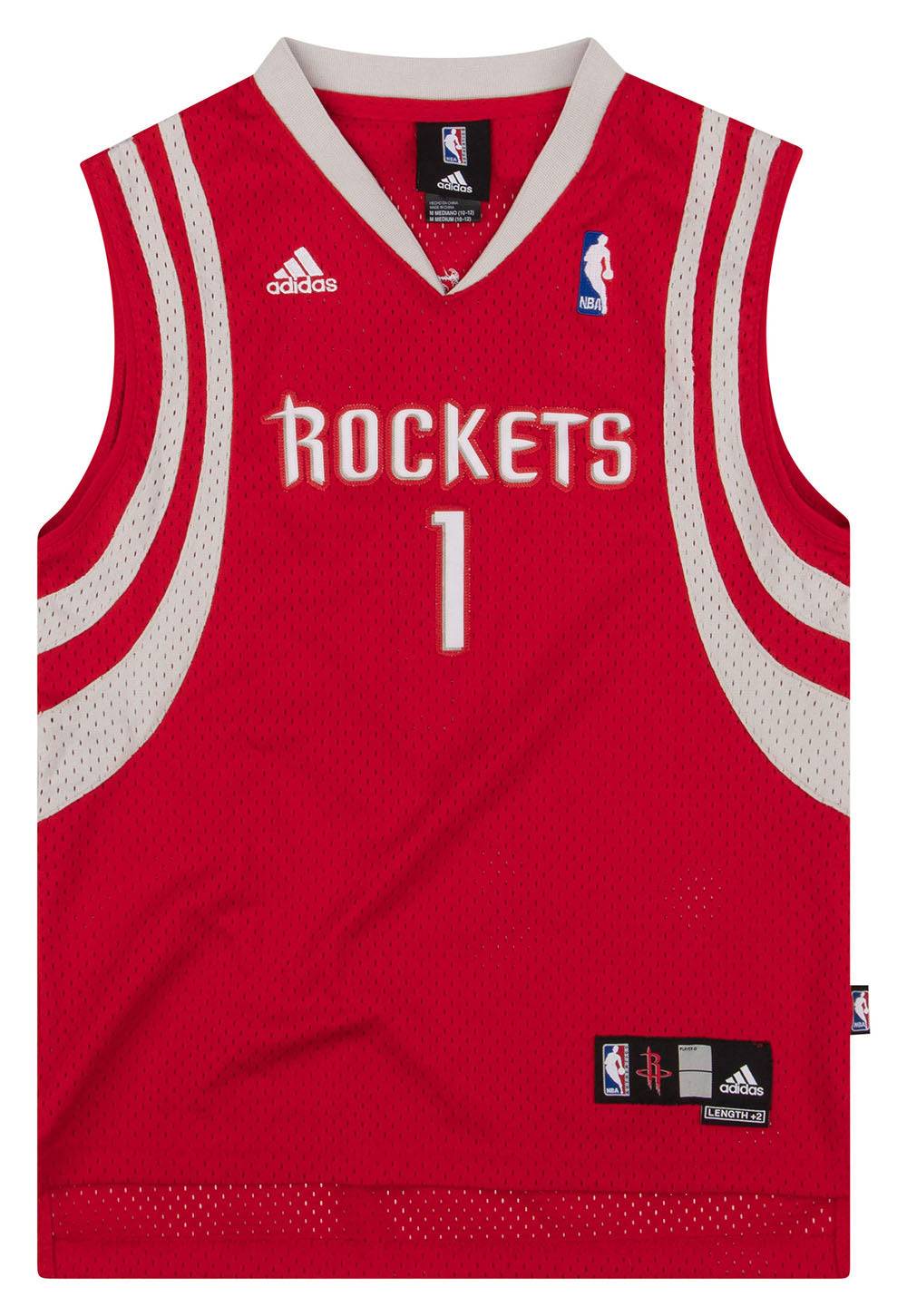 2006-10 Houston Rockets McGrady #1 adidas Swingman Jersey (Away) Y