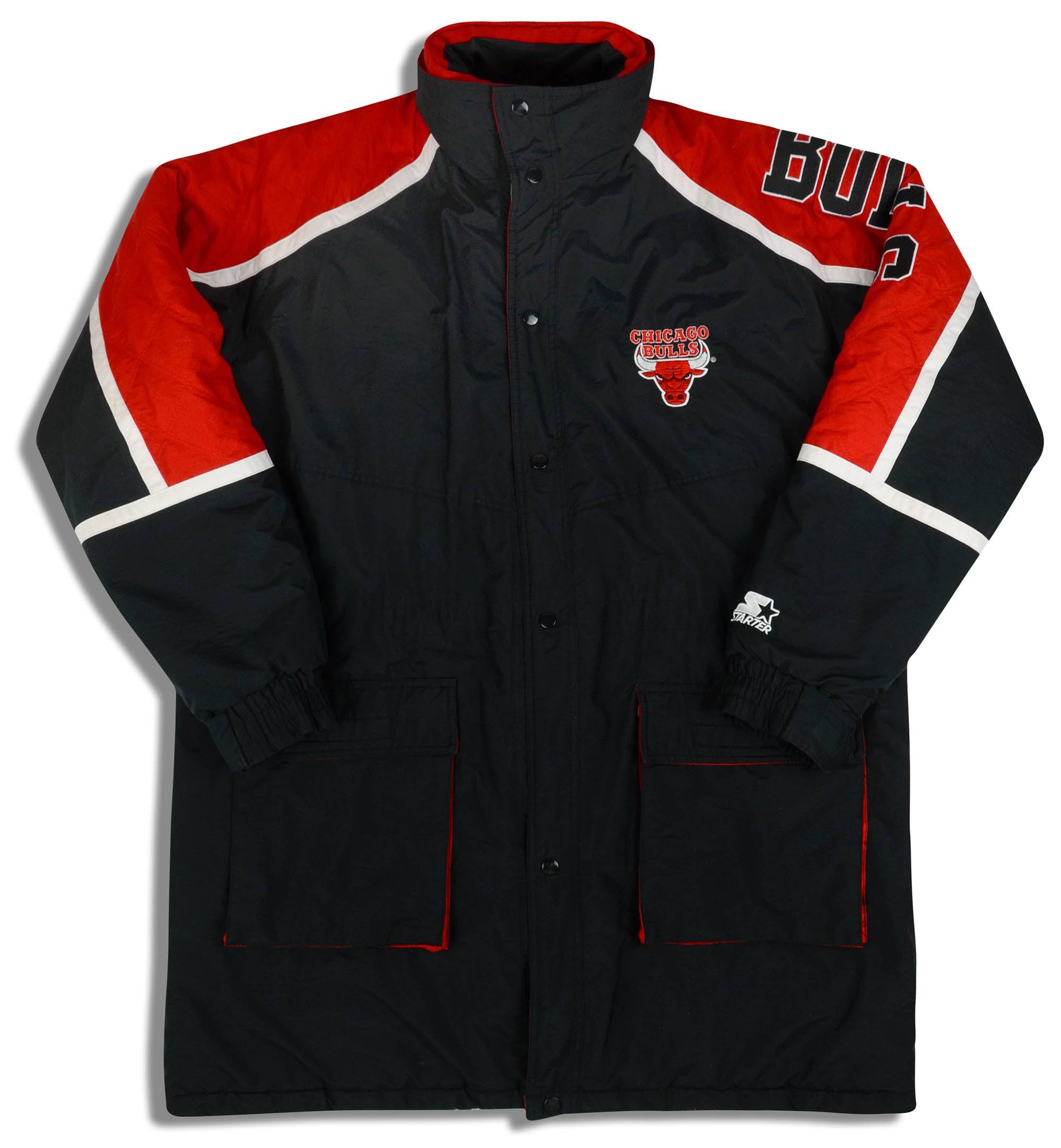 1990s Chicago Bulls Starter Long Rain Coat XL