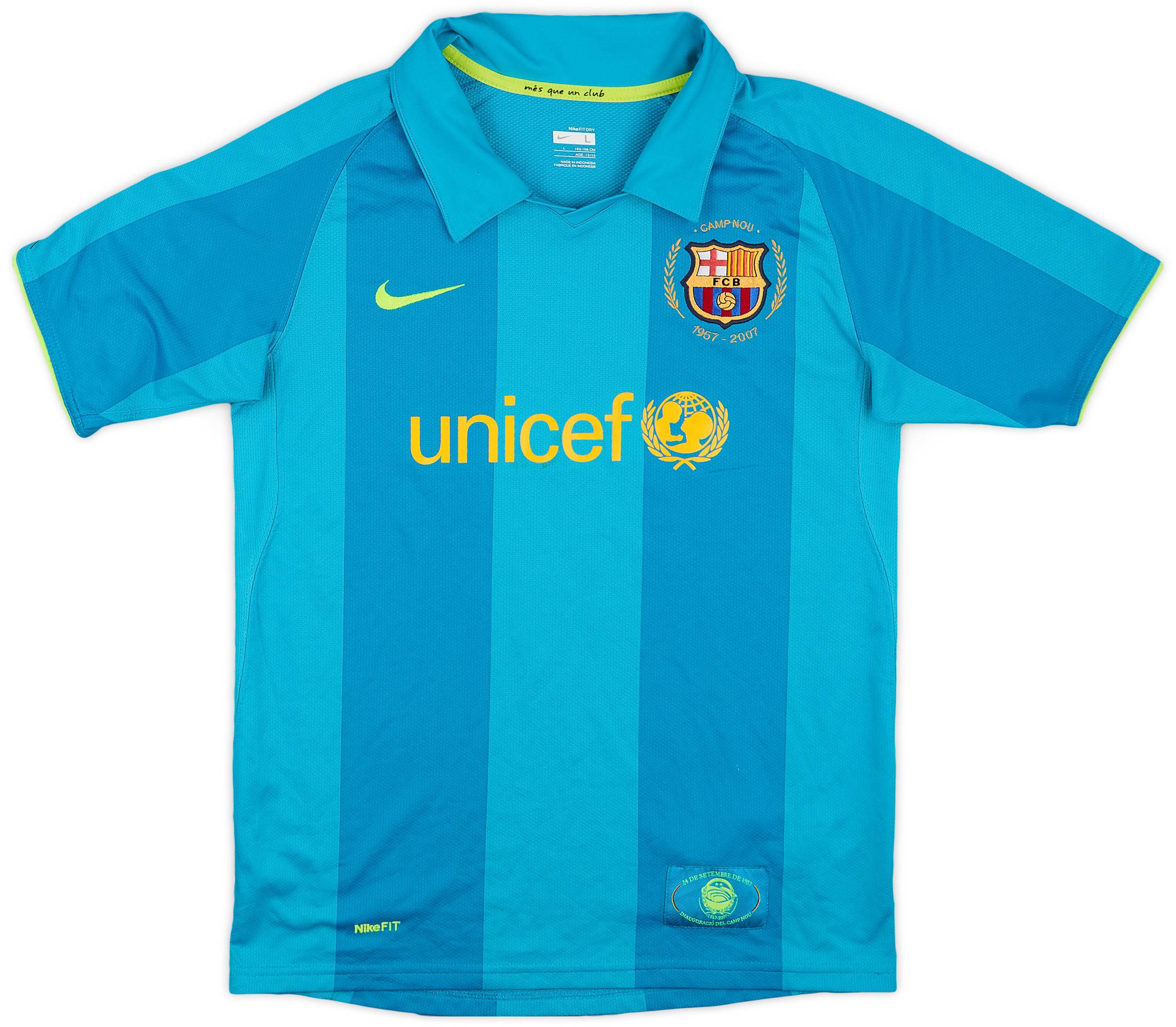2007-09 Barcelona Away Shirt - 7/10 - (L.Boys)