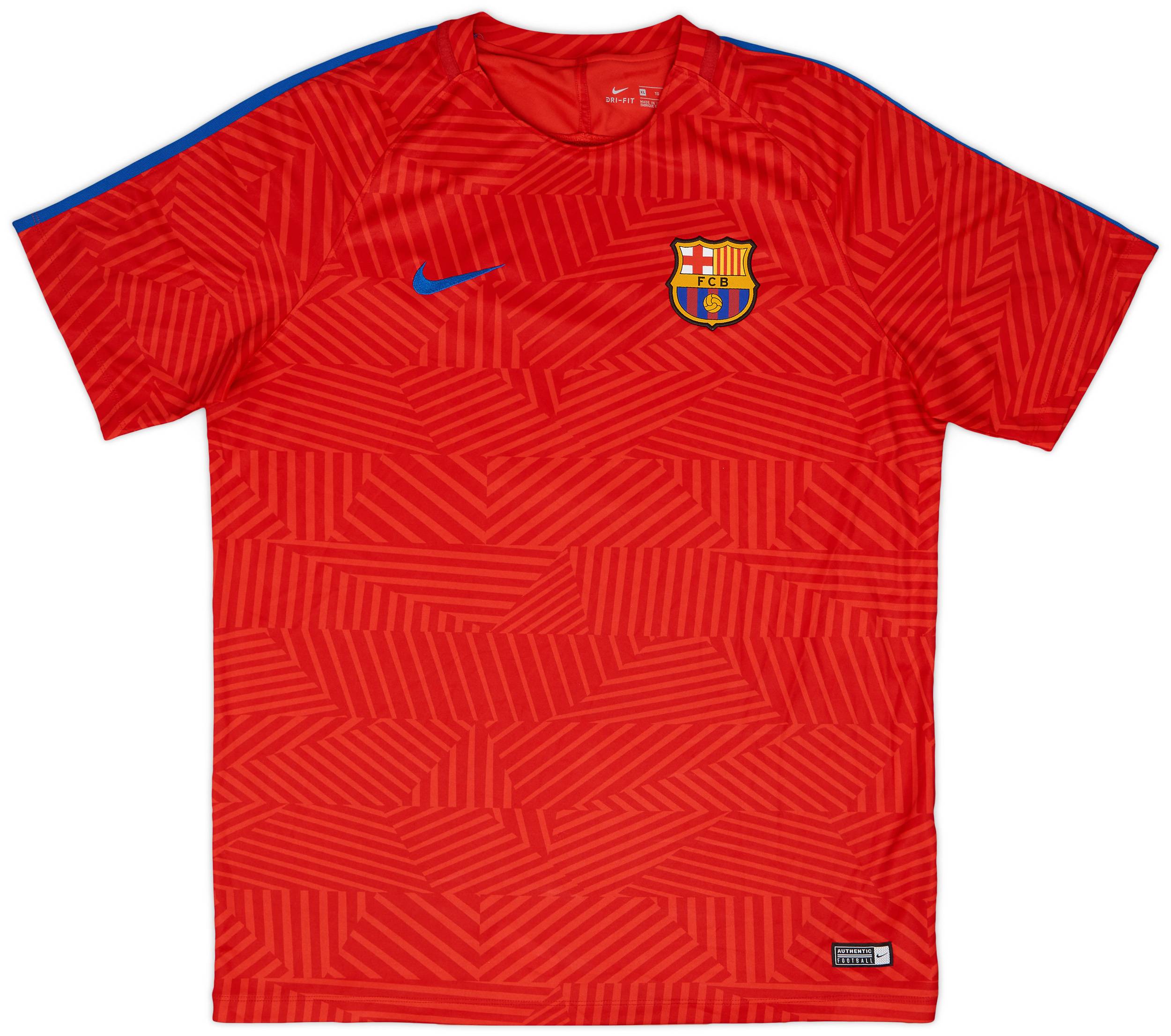 2016-17 Barcelona Nike Training Shirt - 9/10 - (XL)