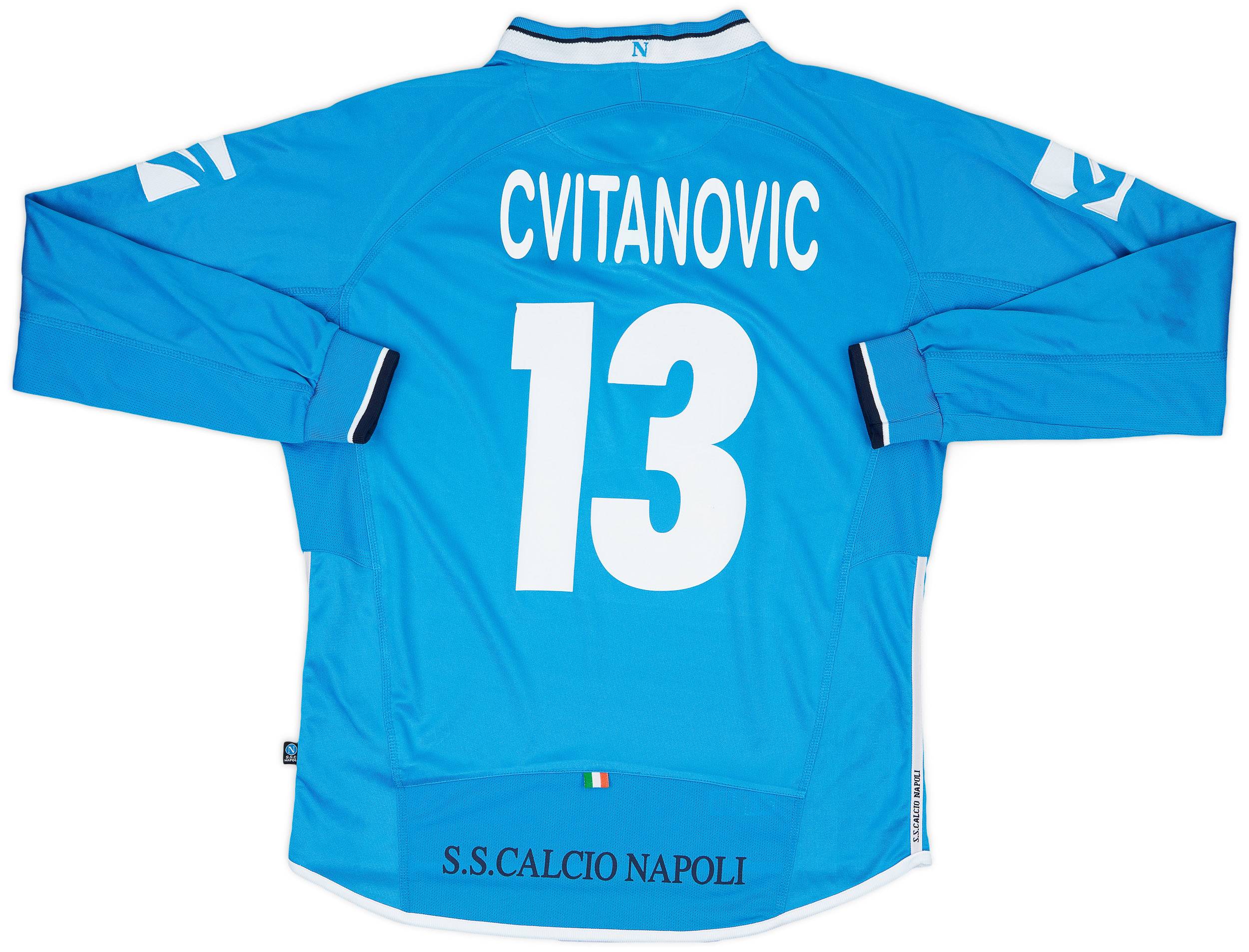 2003-04 Napoli Home L/S Shirt Cvitanovic #13 - 7/10 - (L)