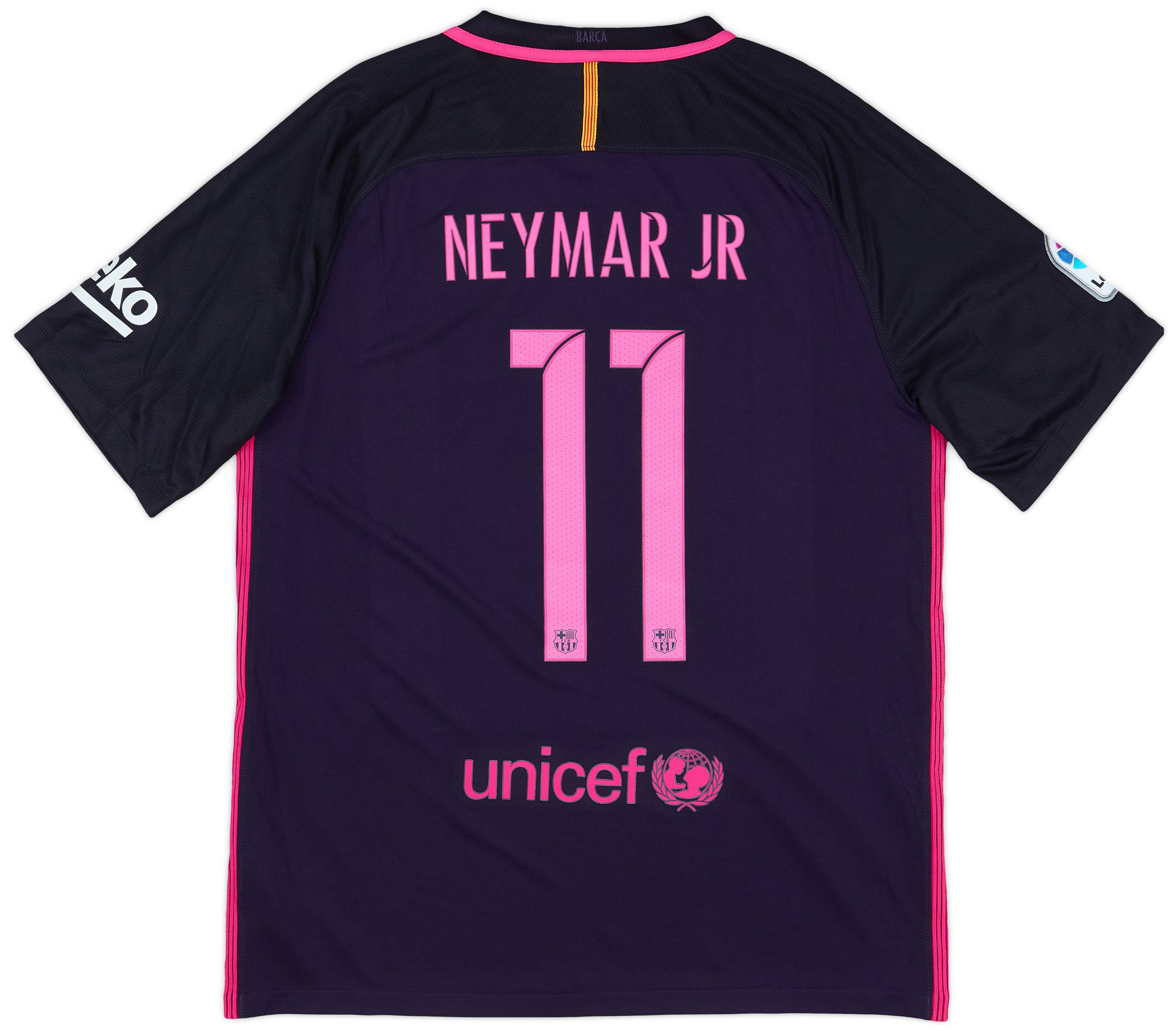 2016-17 Barcelona Away Shirt Neymar Jr #11 (L)