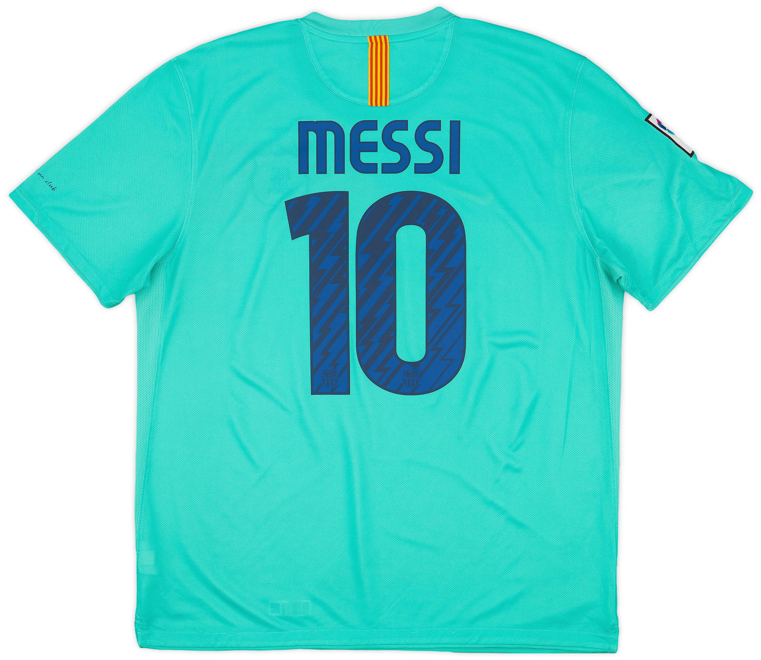 2010-11 Barcelona Away Shirt Messi #10