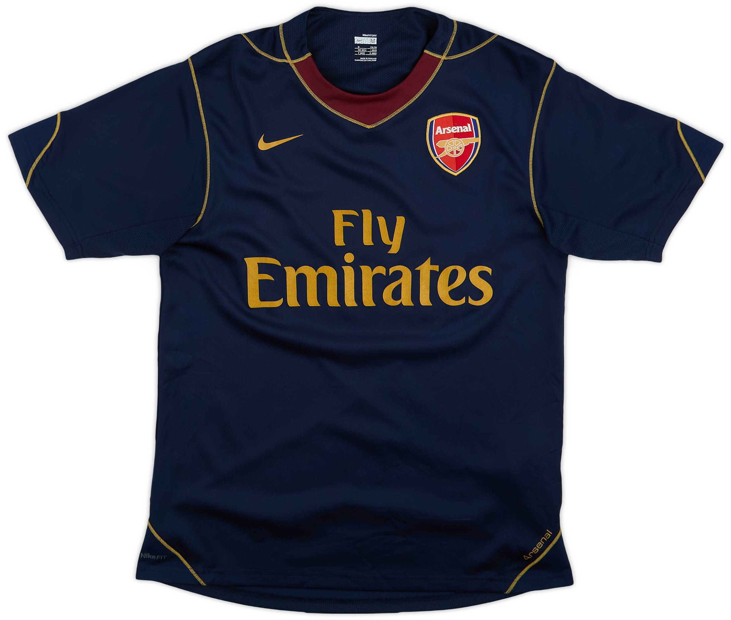 最前線の Arsenal 2007-08 Nike (M) - 8/10 - Shirt Training ウェア