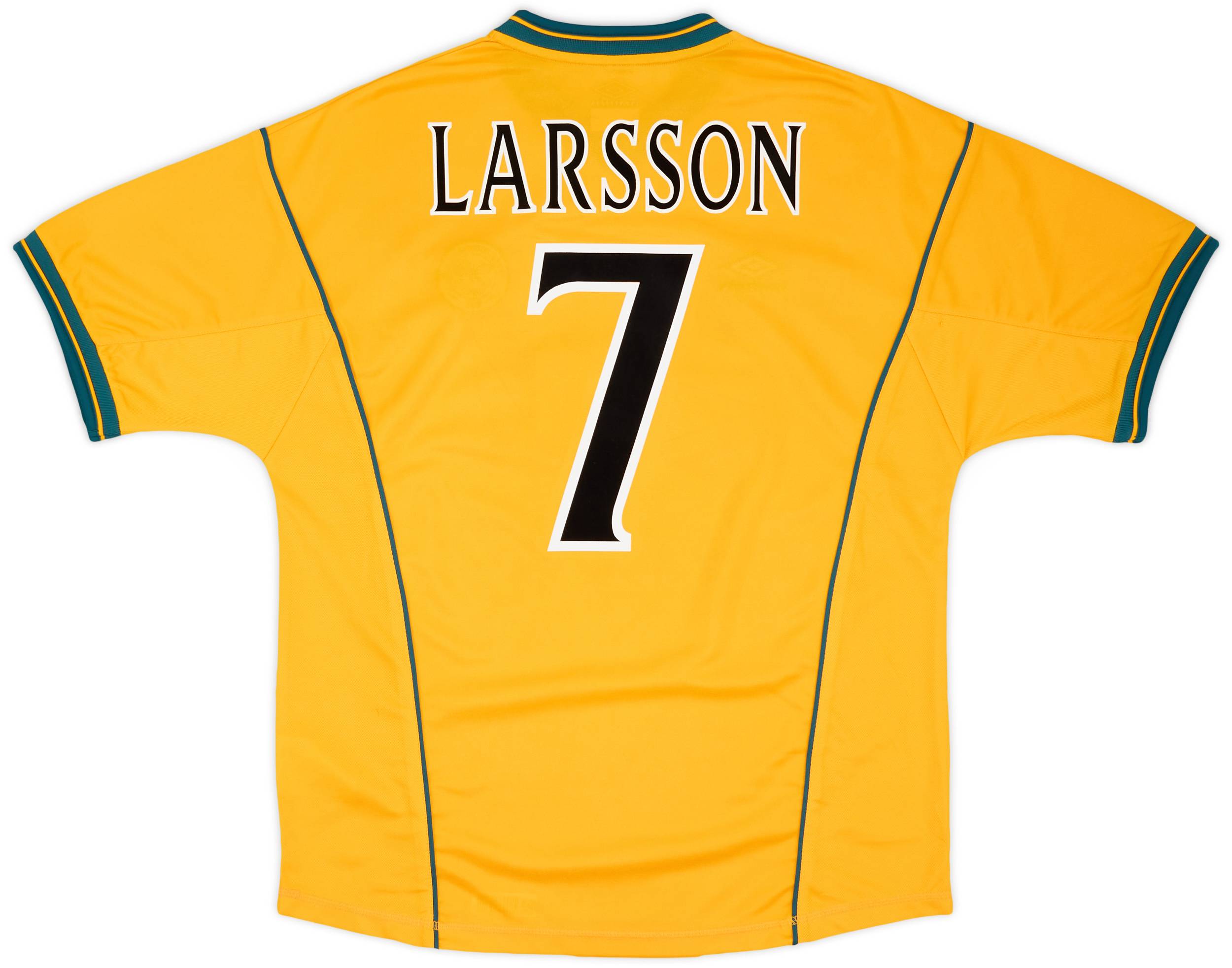 2000-02 Celtic Away Shirt Larsson #7 - 8/10 - (L)