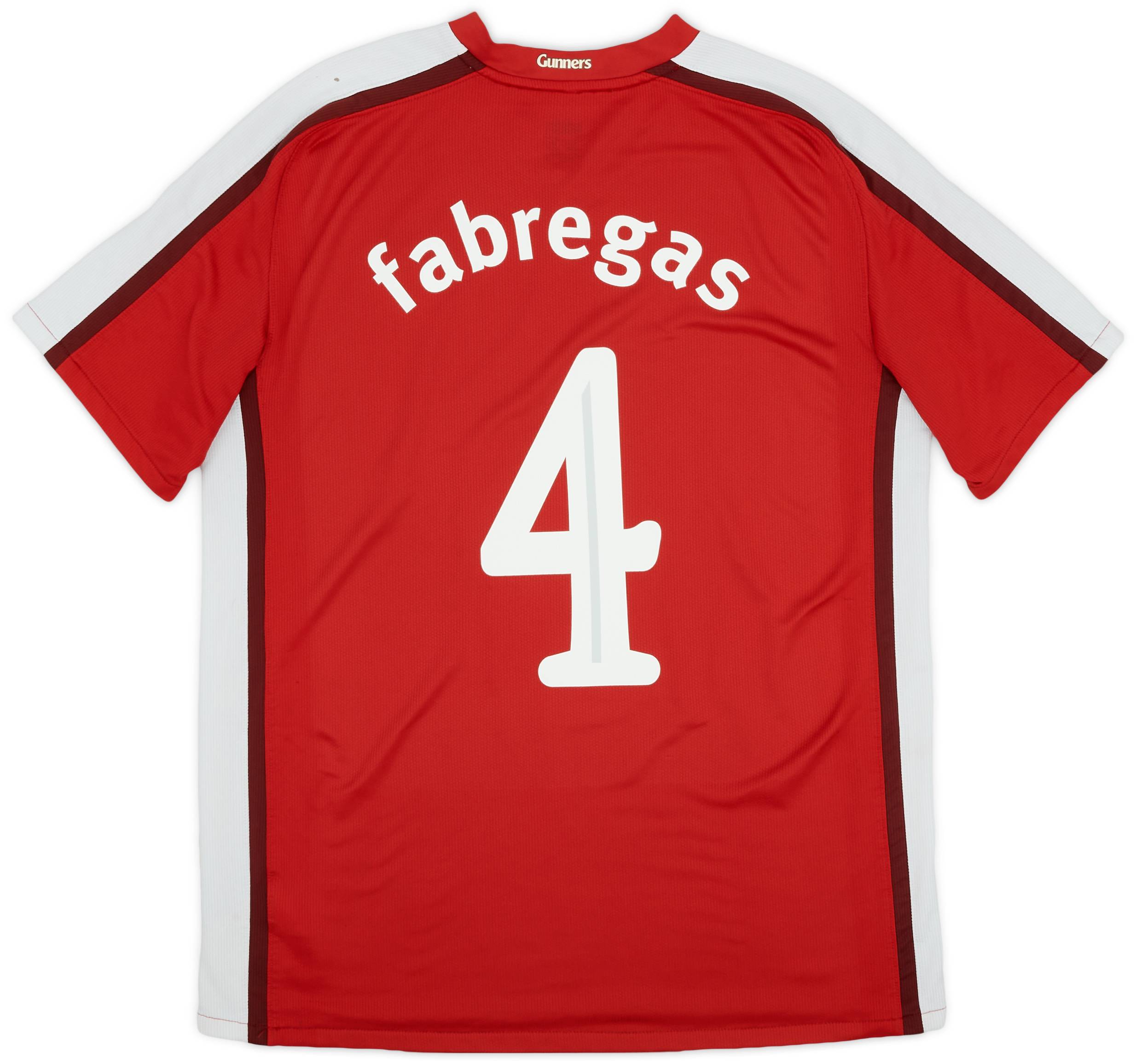 2008-10 Arsenal Home Shirt Fabregas #4 - 6/10 - (L)