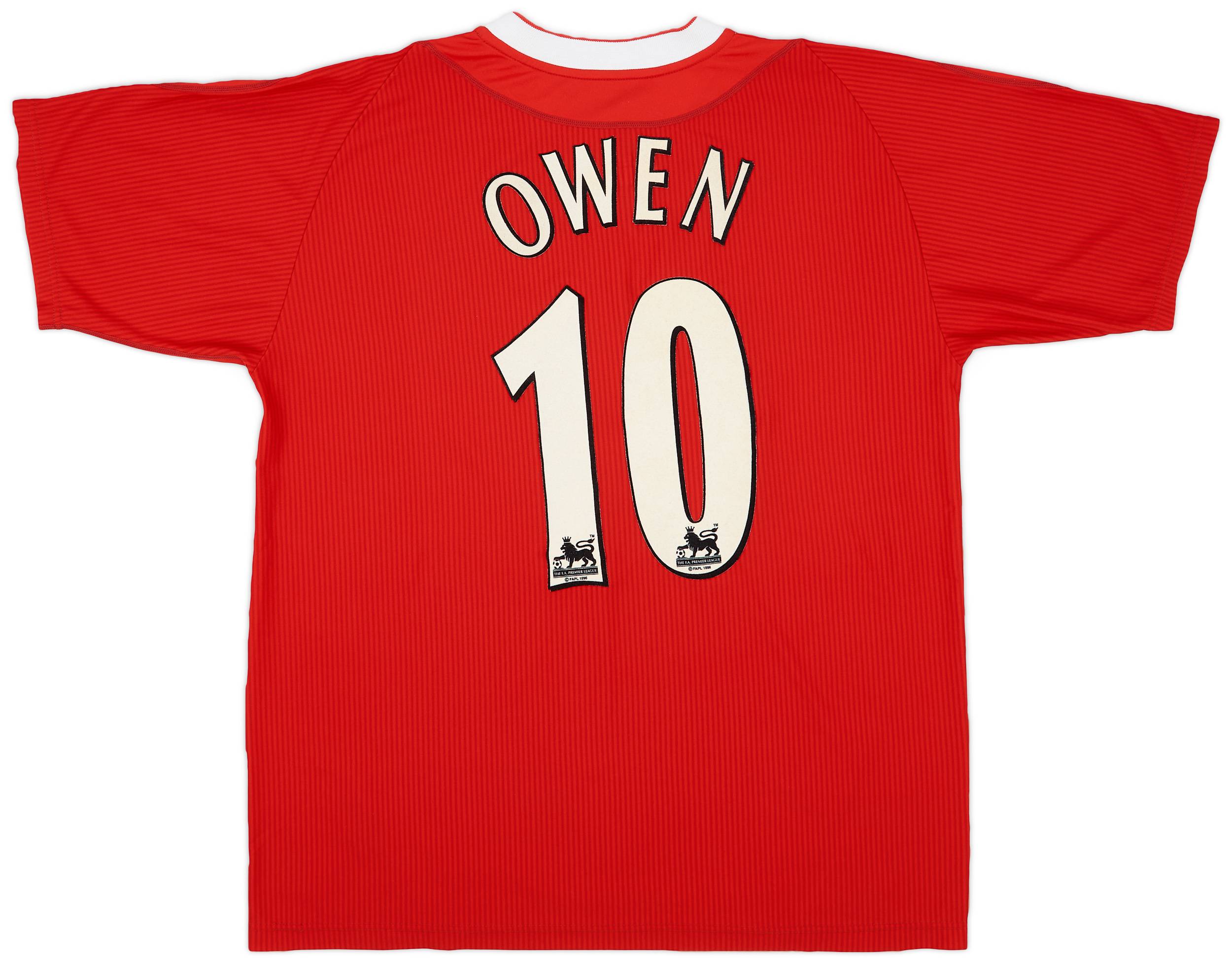 2002-04 Liverpool Home Shirt Owen #10 - 7/10 - (L)