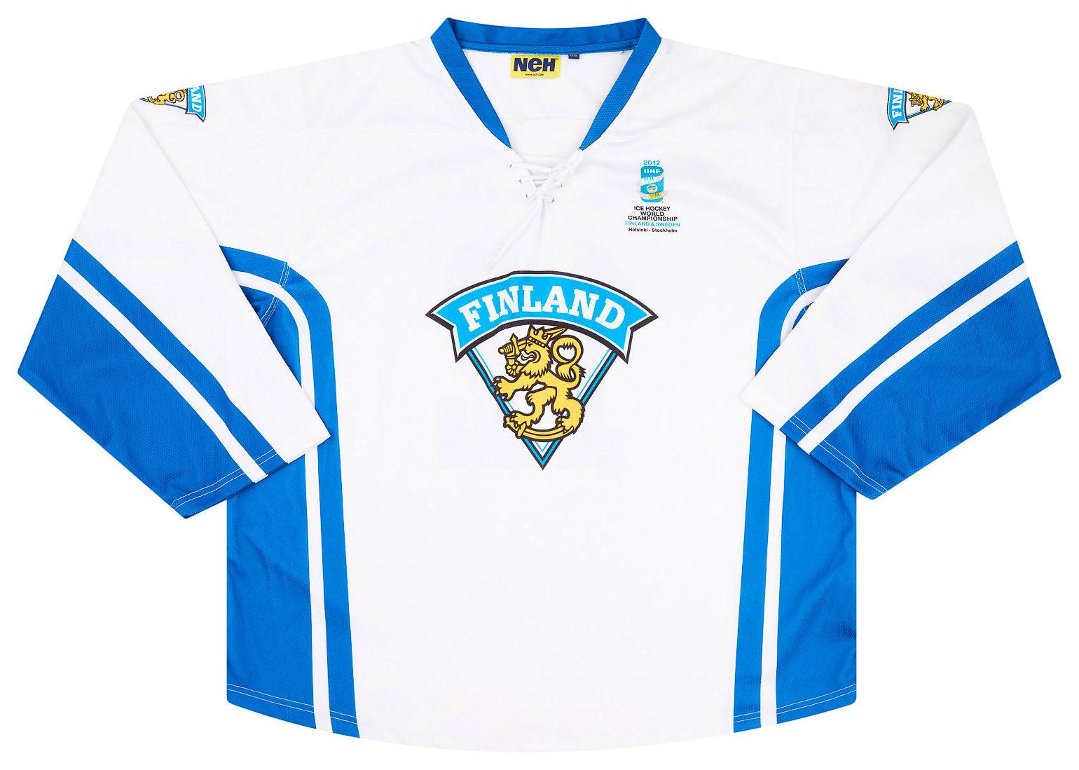 2012 Finland National Hockey Team #12 Neh Jersey (Away) L/XL