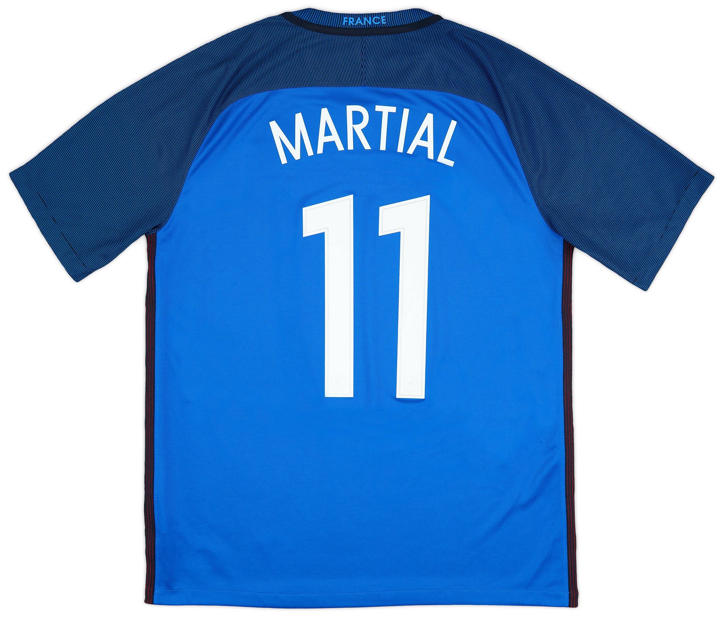 2016-17 France Home Shirt Martial #11 - 9/10 - (L)