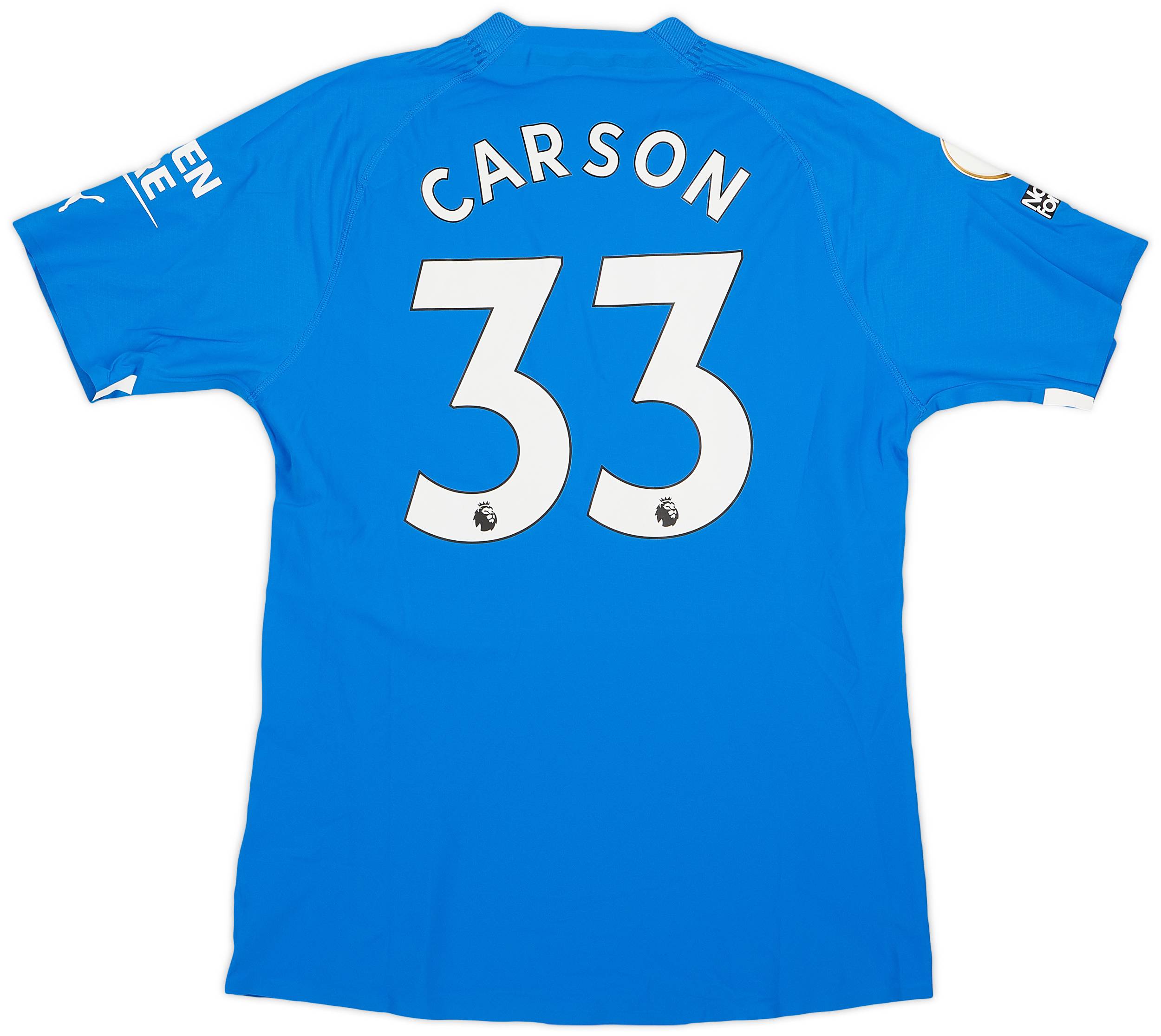 2022-23 Manchester City Match Issue GK Shirt Carson #33