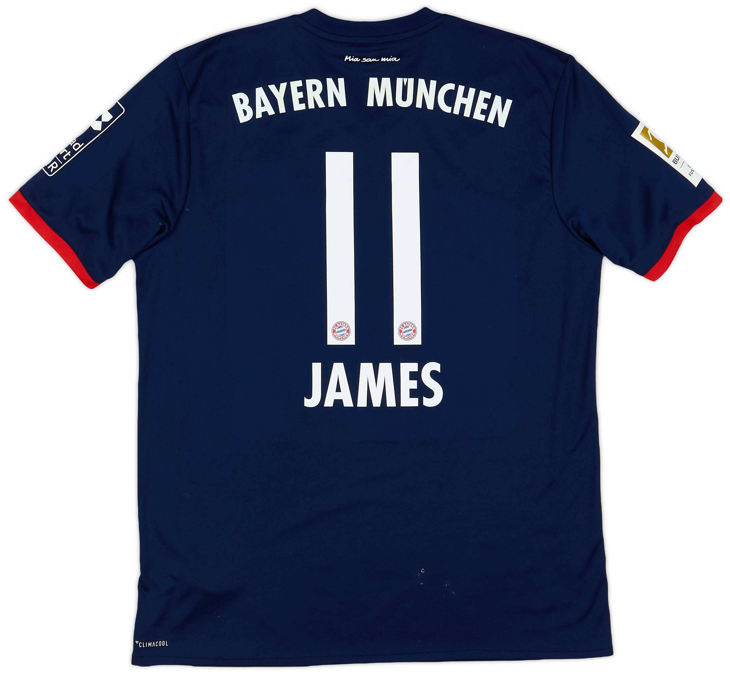 2017-18 Bayern Munich Away Shirt James #11 - 6/10 - (L)