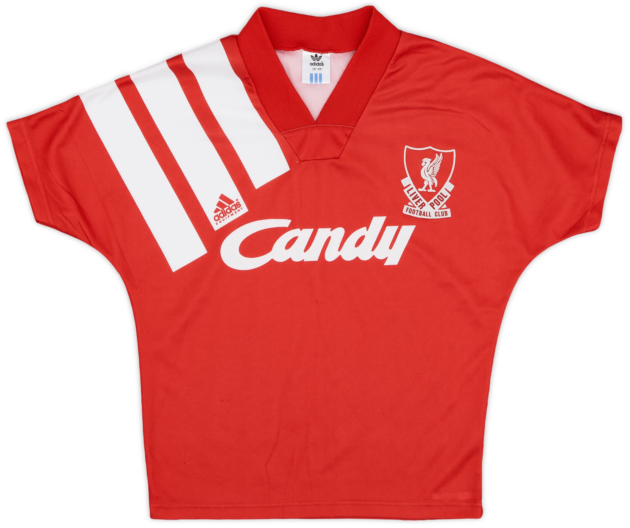 1991-92 Liverpool Home Shirt - 8/10 - (5-6 Years)
