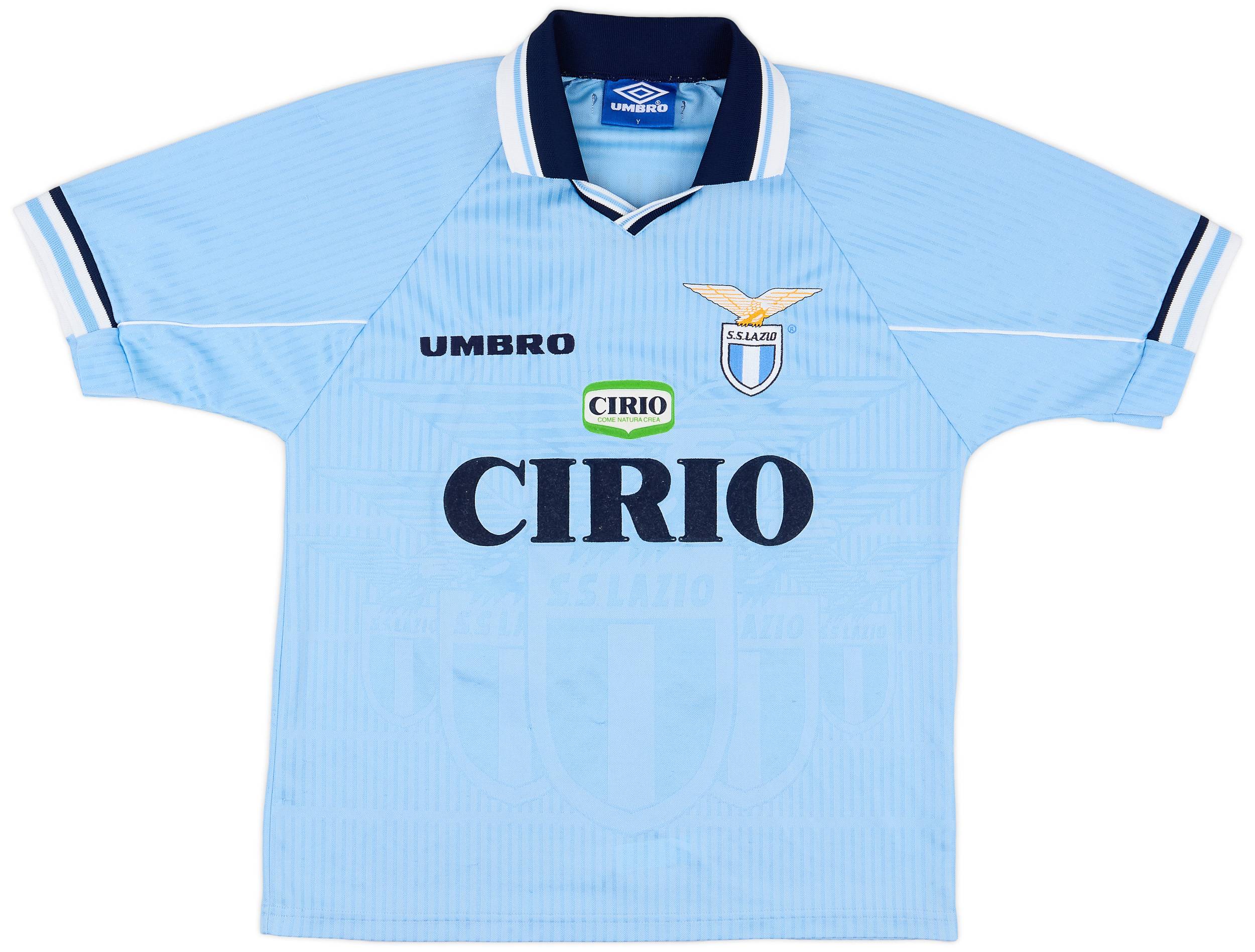 1997-98 Lazio Home Shirt Mancini #10 - 7/10 - (Y)
