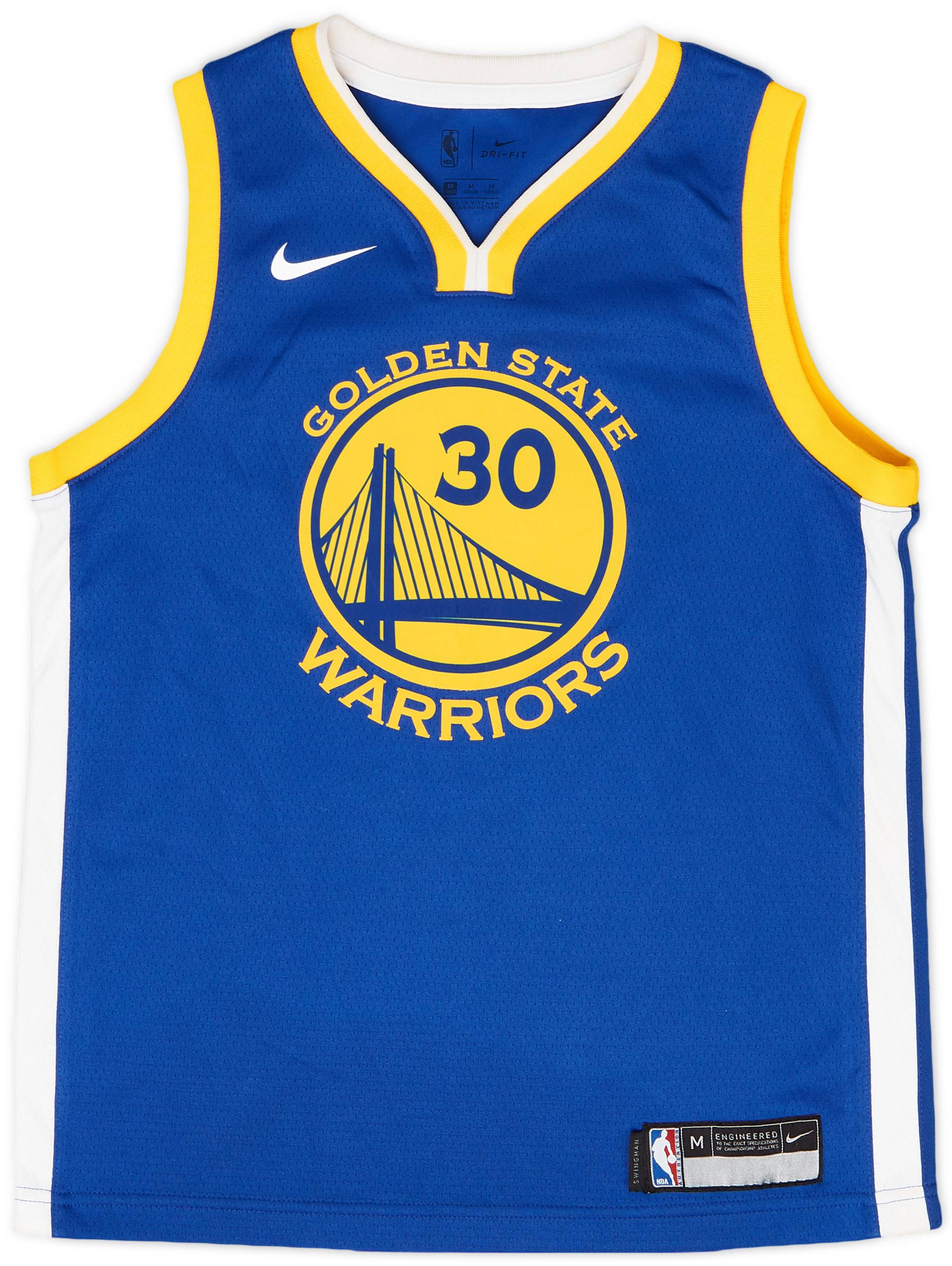 2017-19 Golden State Warriors Curry #30 Nike Swingman Away Jersey - 7/10 - (M.Boys)