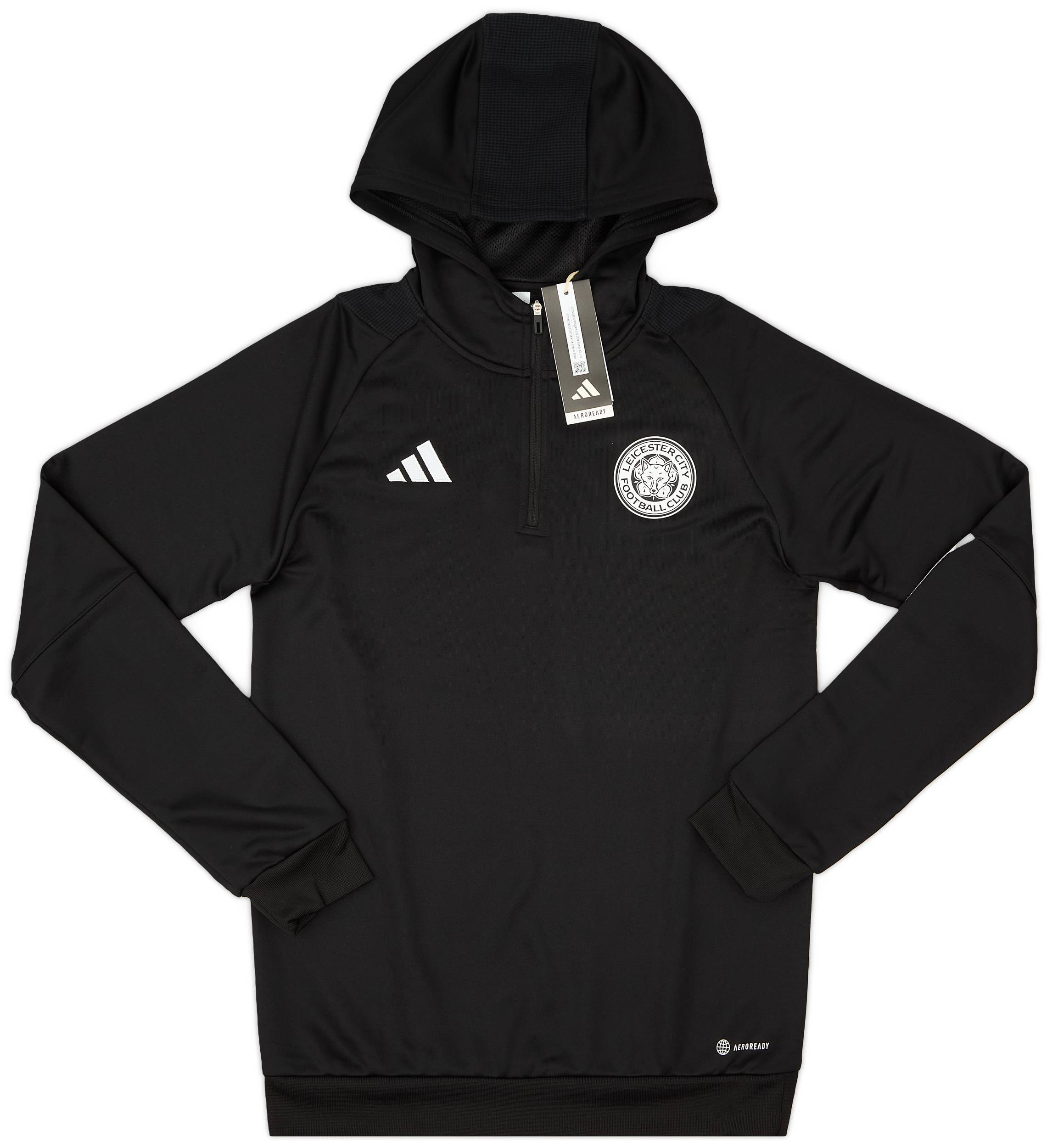 2023-24 Leicester adidas 1/4 Zip Hooded Top