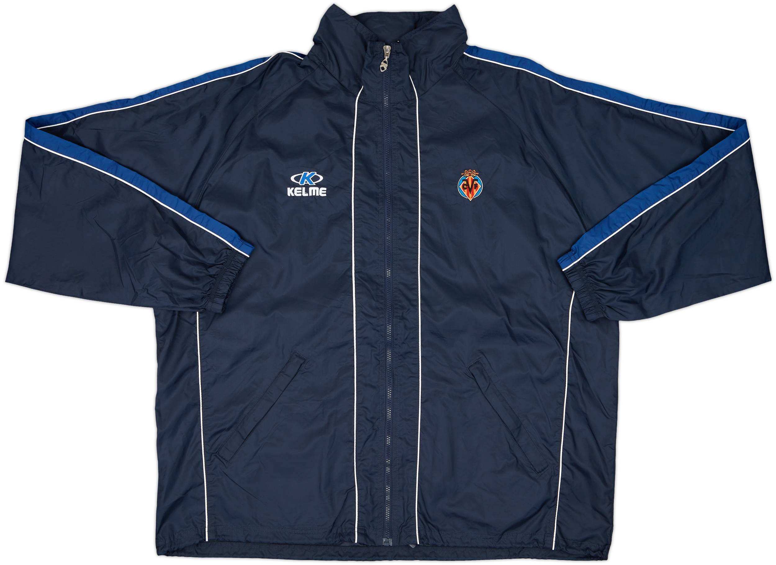 1999-00 Villarreal Kelme Hooded Rain Jacket - 8/10 - (XXL)