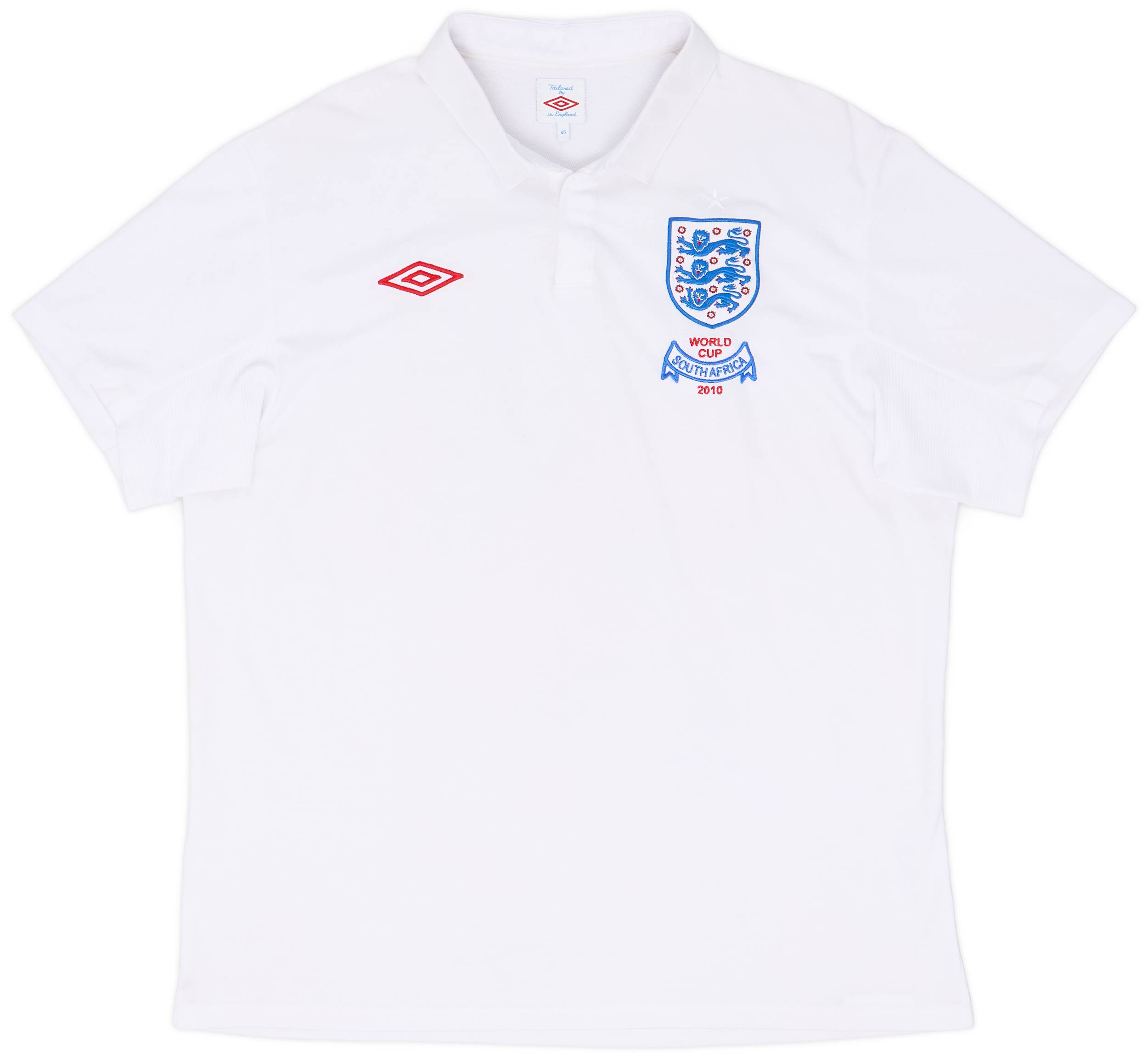 2009-10 England 'World Cup South Africa 2010' Home Shirt - 9/10 - (XL)