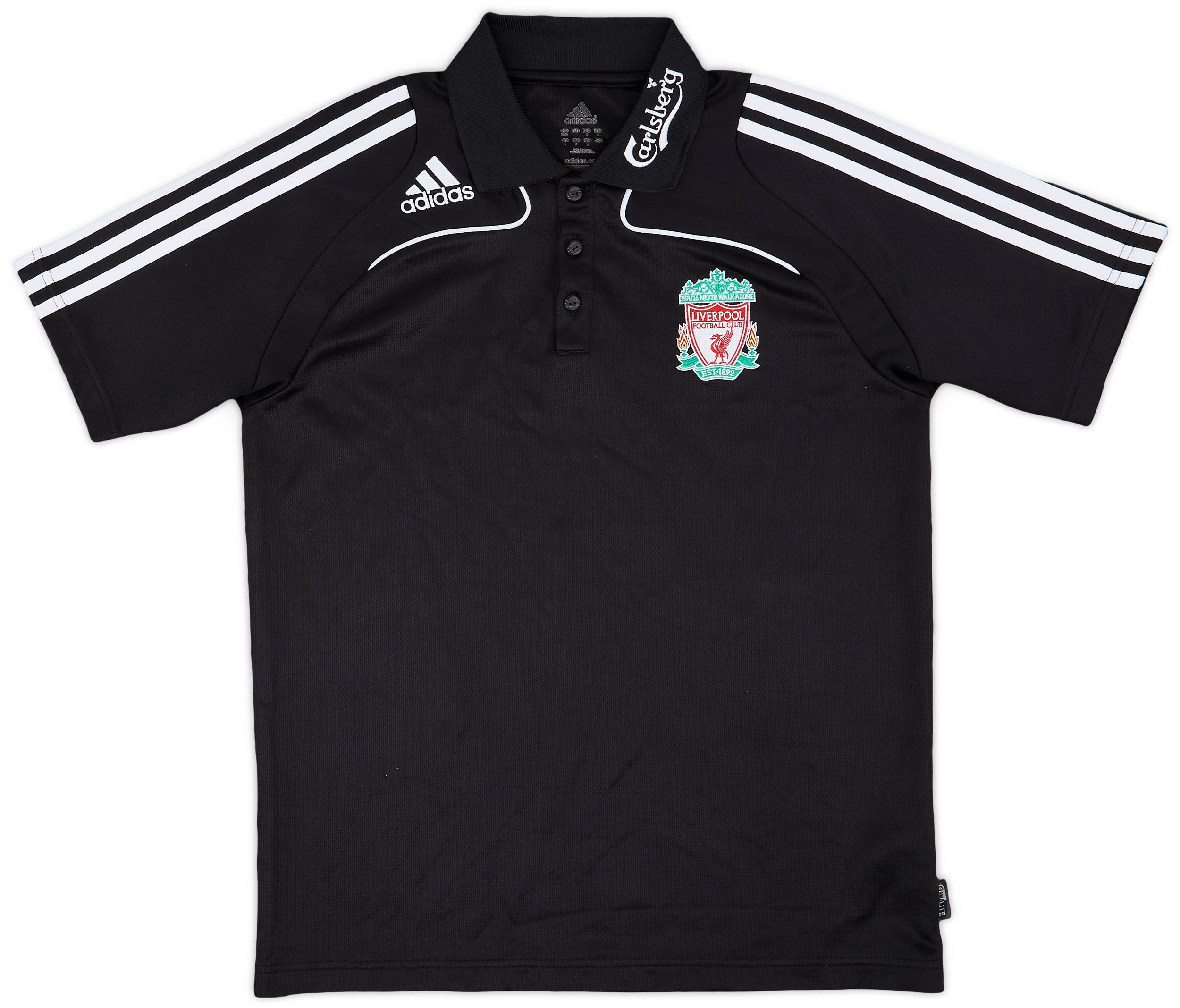 2008-09 Liverpool adidas Polo Shirt - 8/10 - (S)